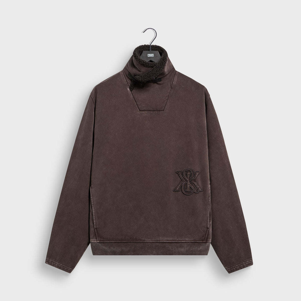 Kith Garment-Dyed Fleece Lazlo Pullover - Kindling