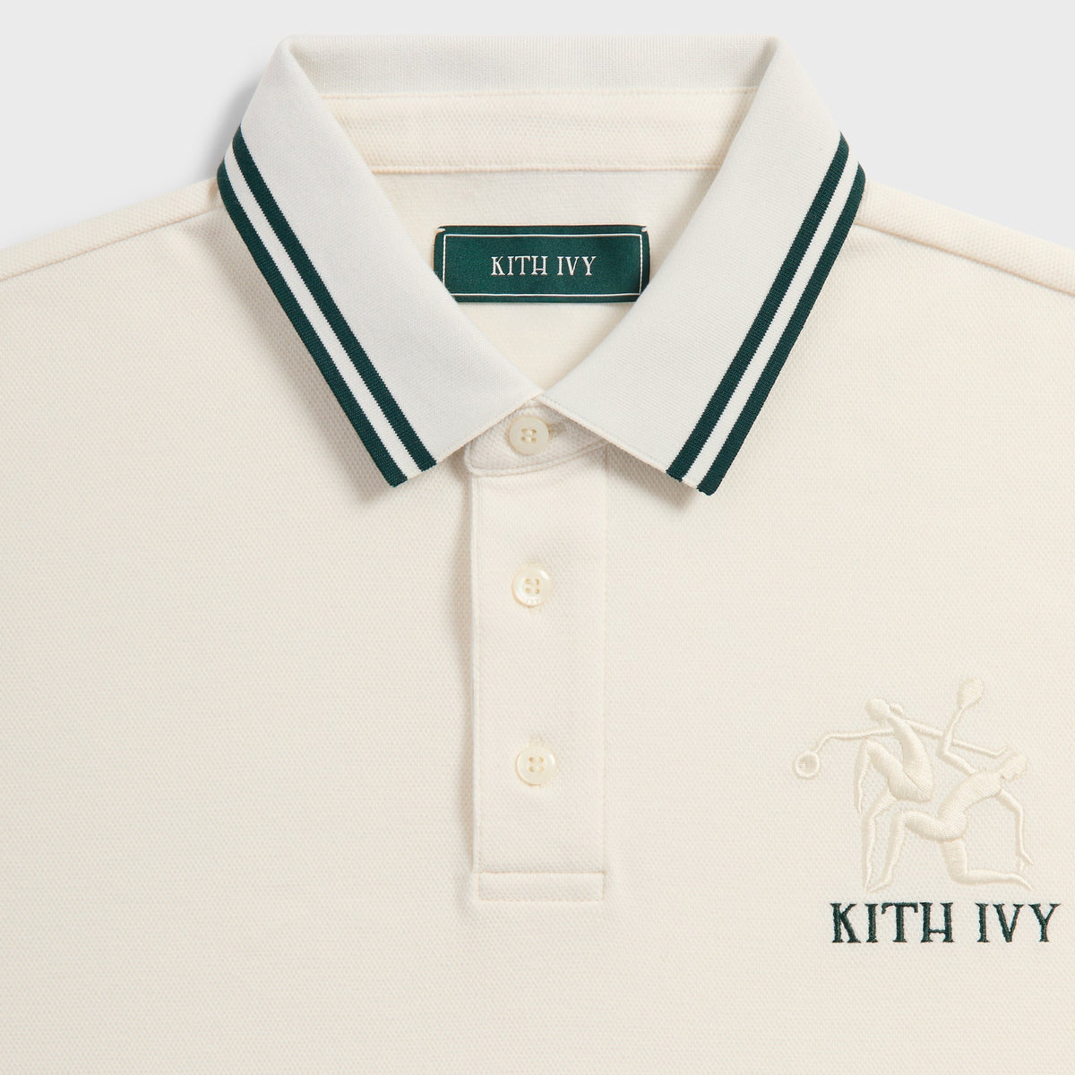 Kith Ivy Tipped Polo - Sandrift - PH