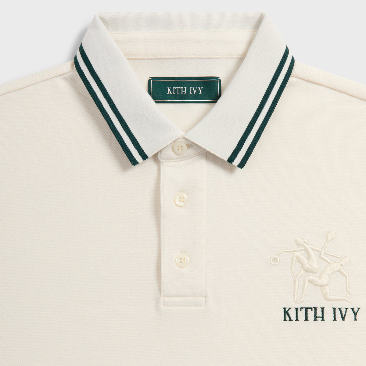 Kith Ivy Tipped Polo - Sandrift