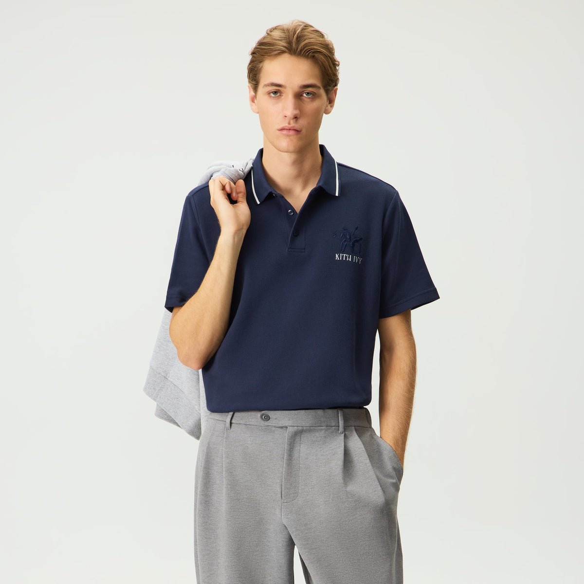 Kith Ivy Tipped Polo - Nocturnal - PH