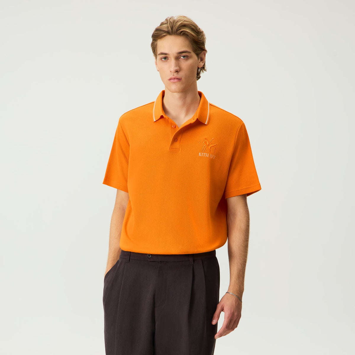 Kith Ivy Tipped Polo - Clementine - PH