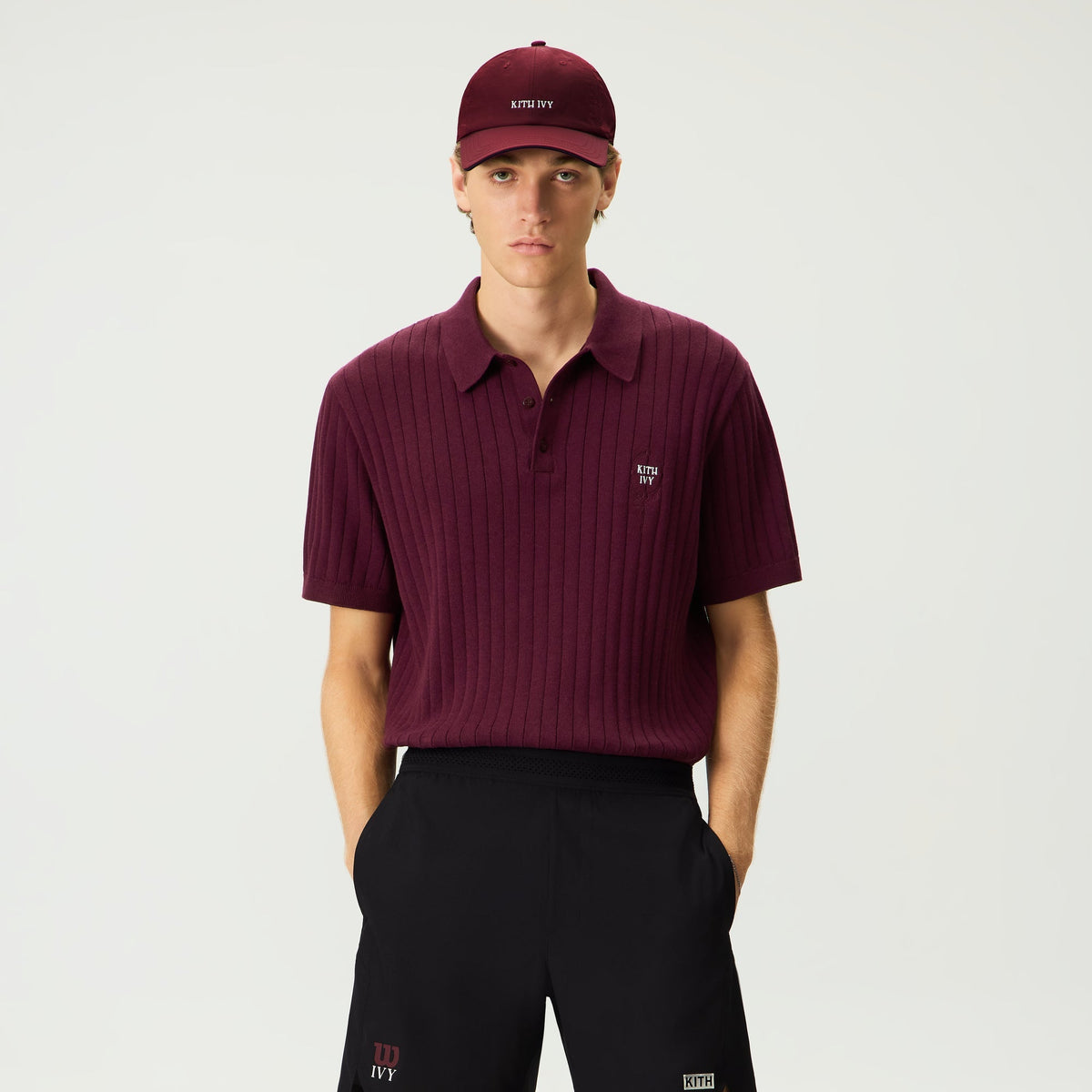 Kith Ivy Knit Tilden Polo - Magma - PH