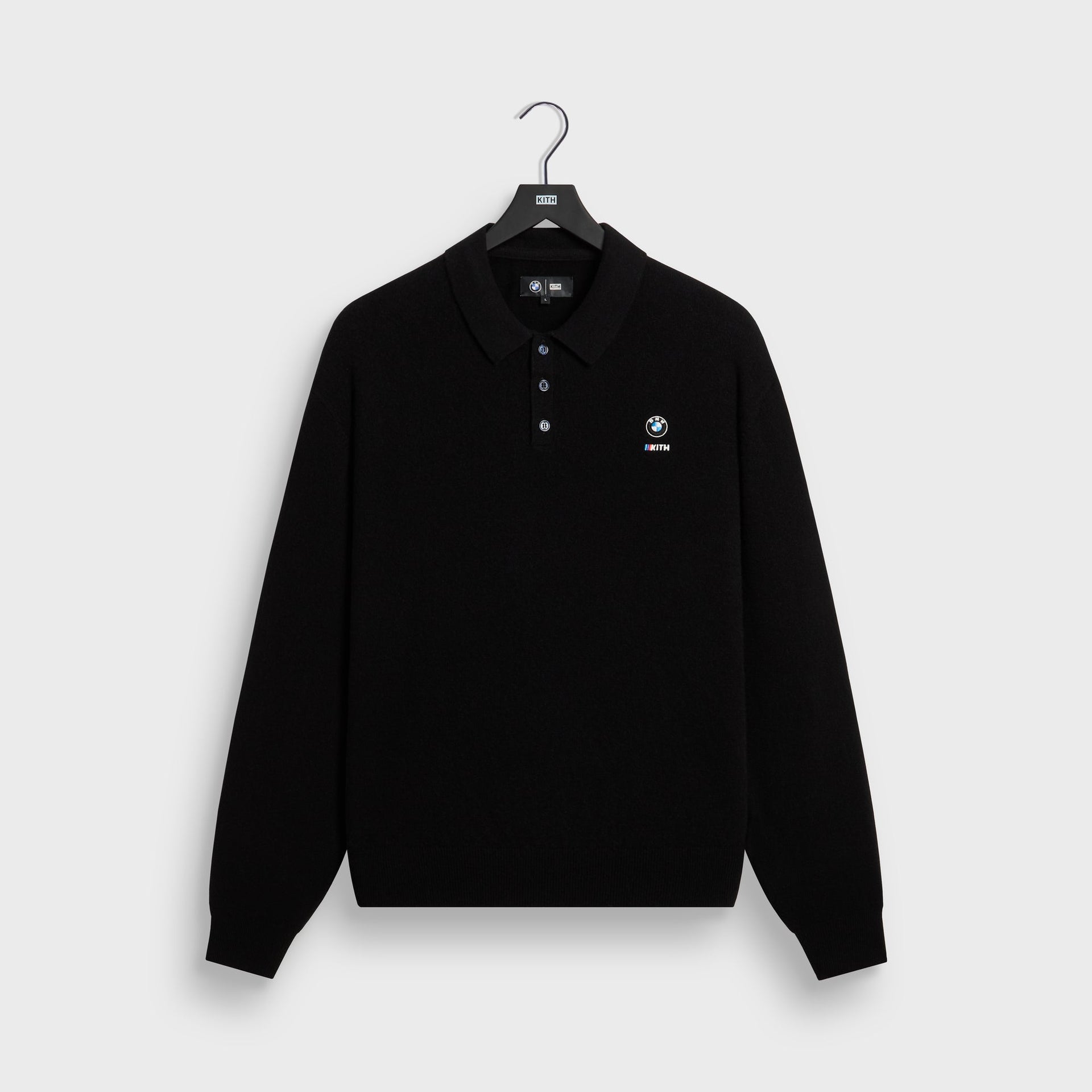 Kith for BMW Long Sleeve Tilden Pullover - Black - PH