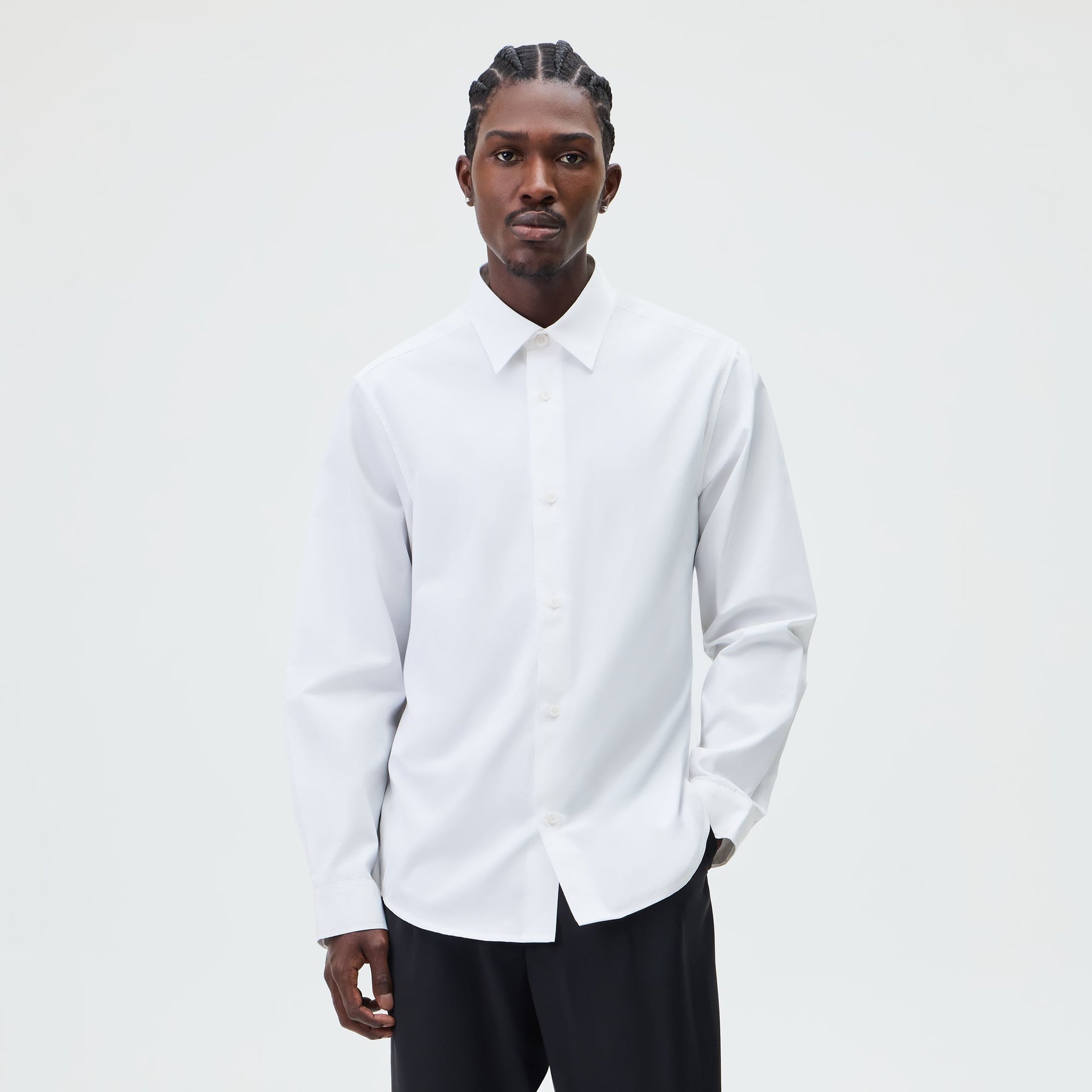 &Kin Poplin Georgie Shirt - White