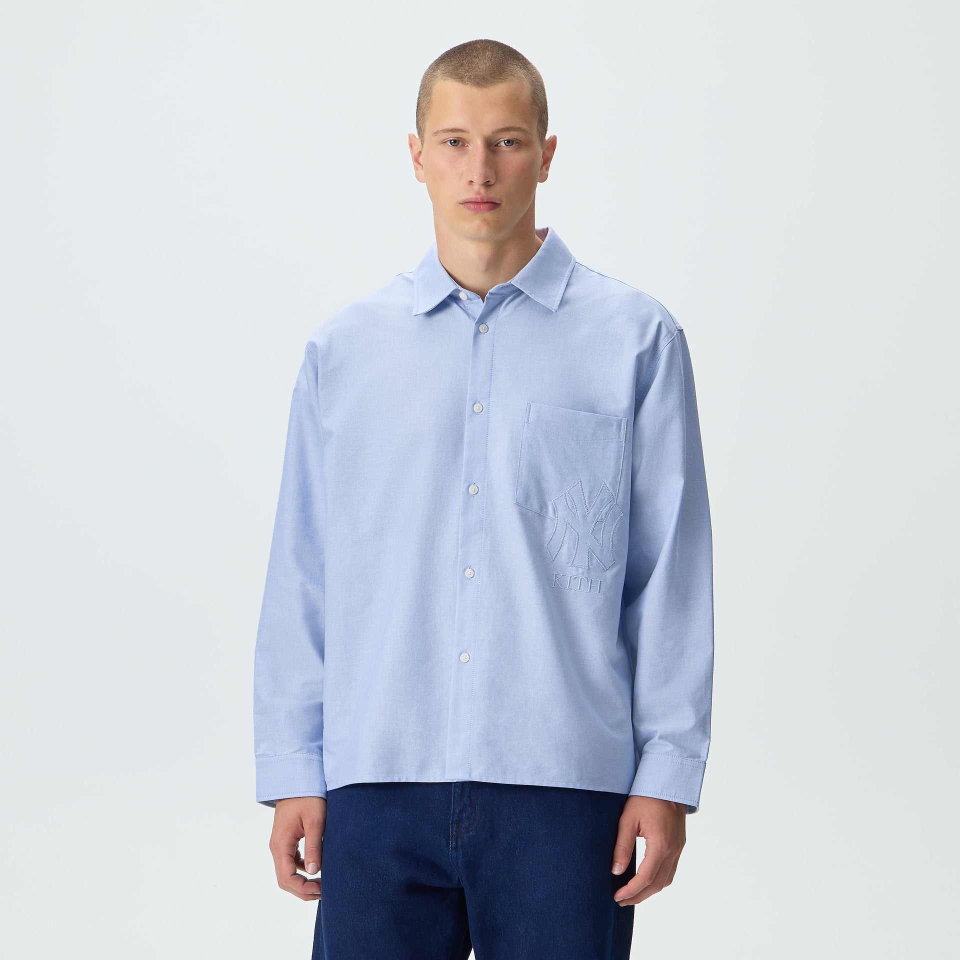 Kith for the New York Yankees Oxford Deon Overshirt - Equilibrium - PH