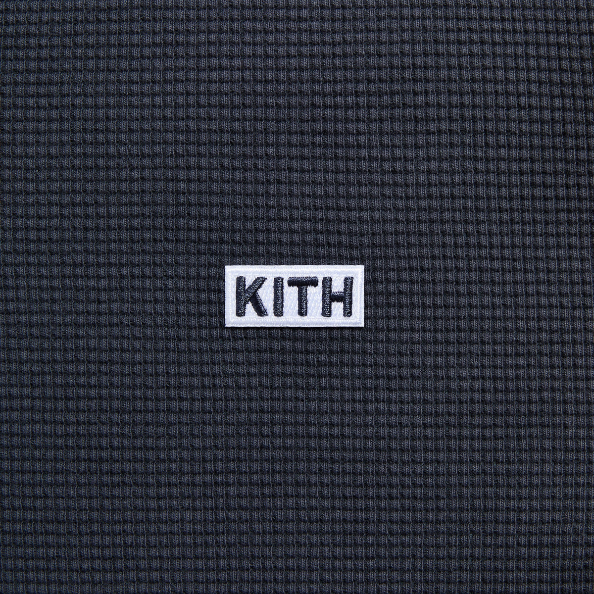 Kith Long Sleeve Waffle Albie Henley - Torpedo - PH
