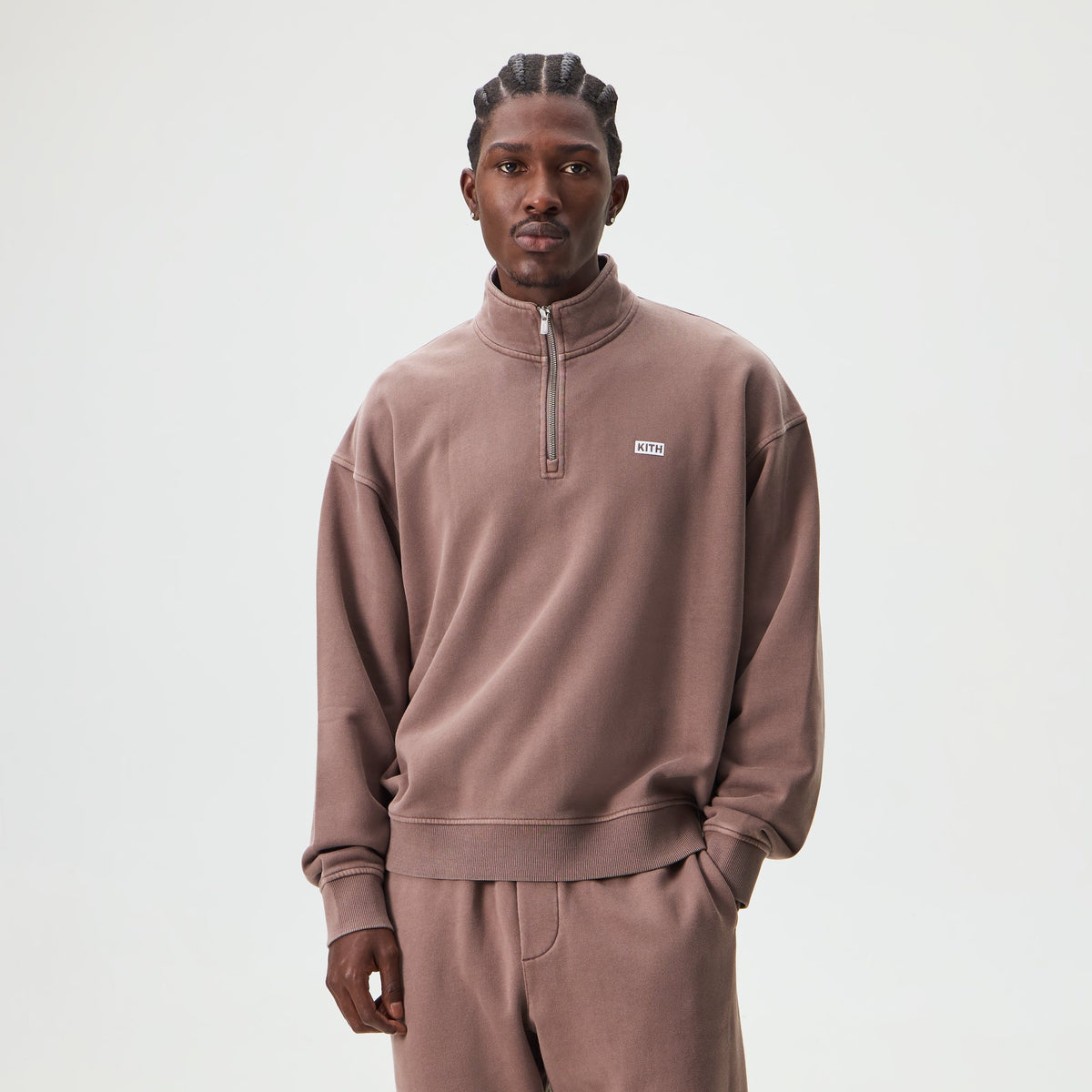 Kith Nelson Quarter Zip - Aubergine