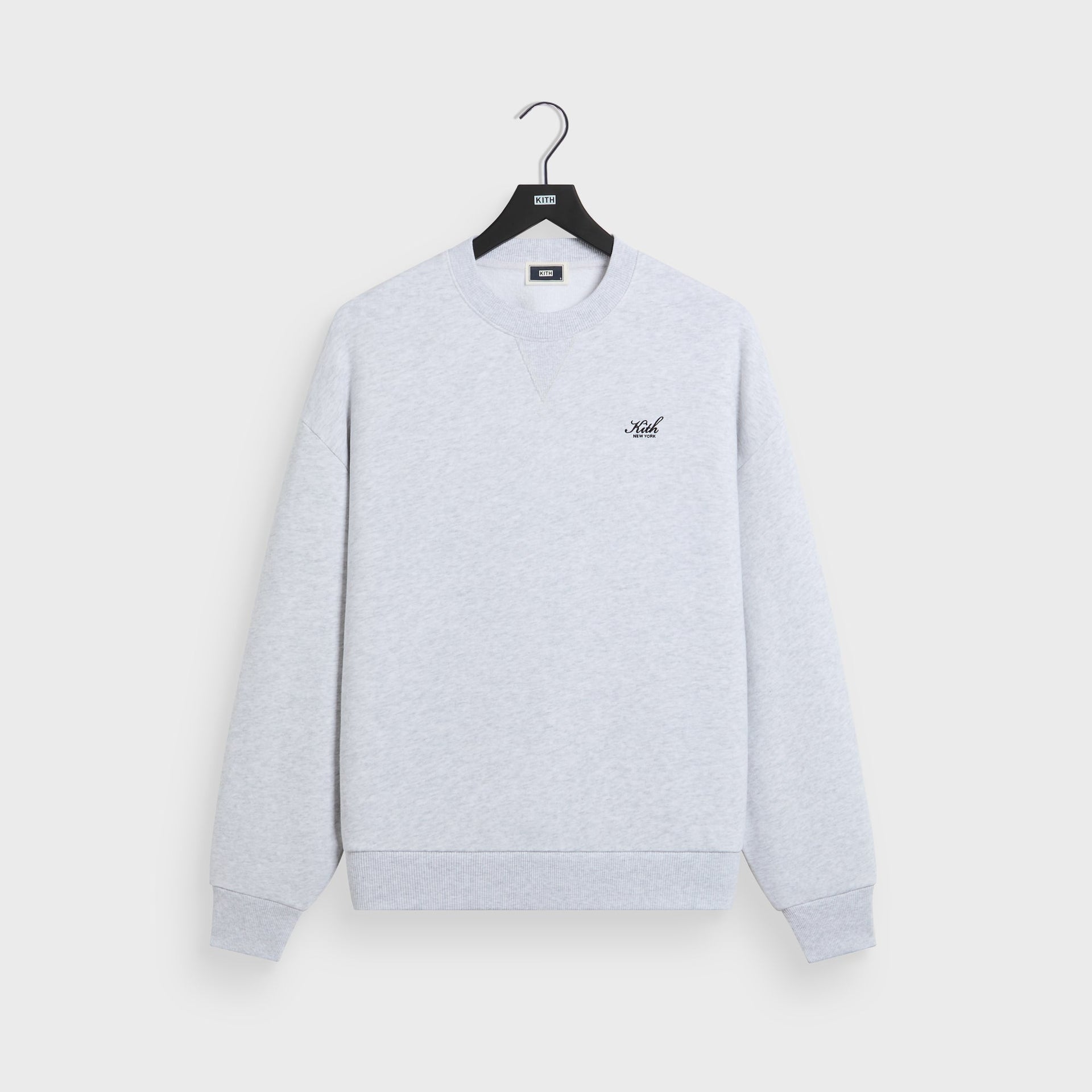 Kith Nelson Crewneck - Light Heather Grey