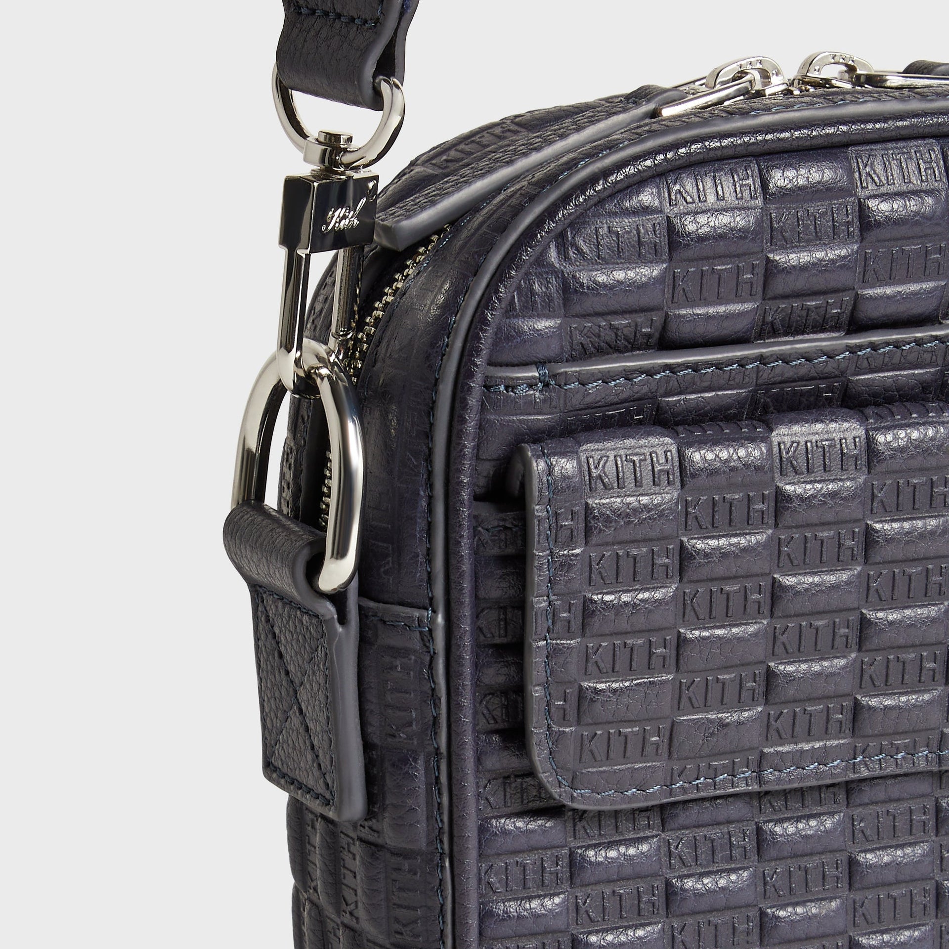 Kith Monogram Tumbled Leather Passenger K15 Bag - Ink - PH