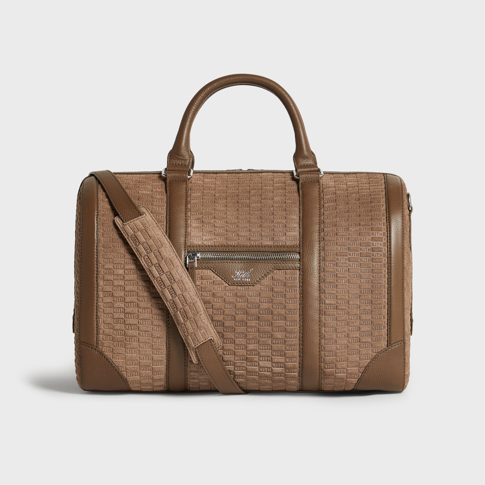 Kith Monogram Suede Traveler K40 Duffle Bag - Java - PH