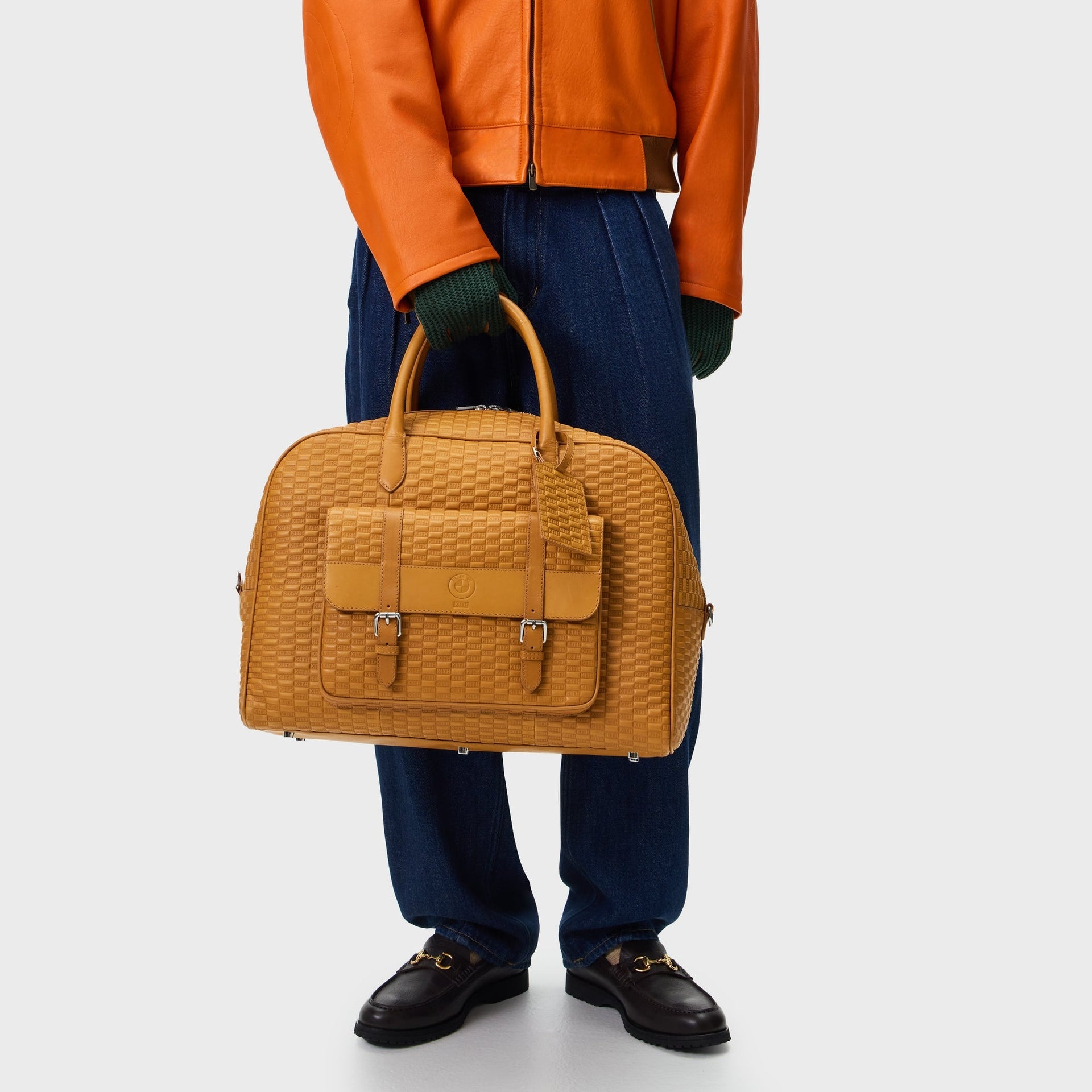 Kith for BMW Leather Overnight Bag - Camel - PH