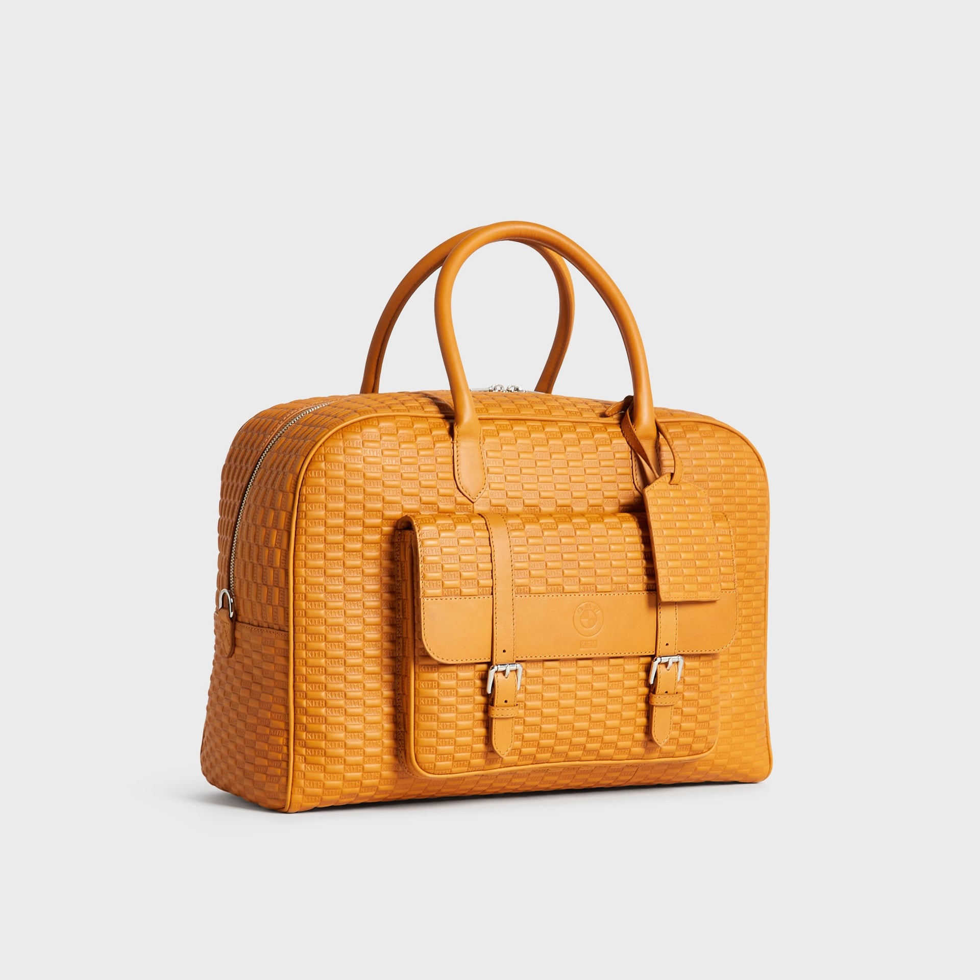 Kith for BMW Leather Overnight Bag - Camel