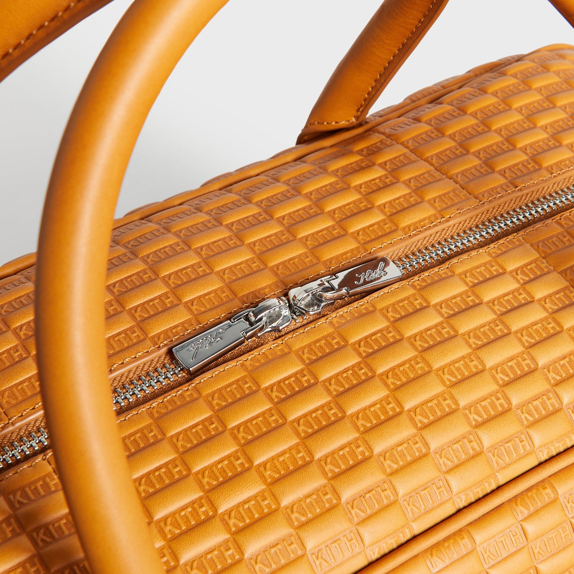 Kith for BMW Leather Overnight Bag - Camel
