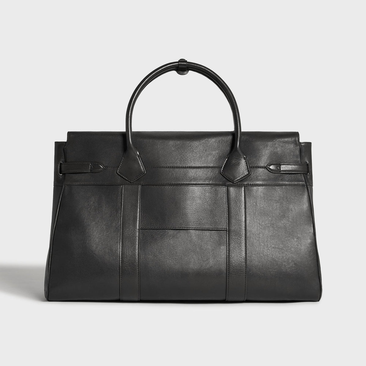 &Kin Vintage Textured Leather Carryall - Black