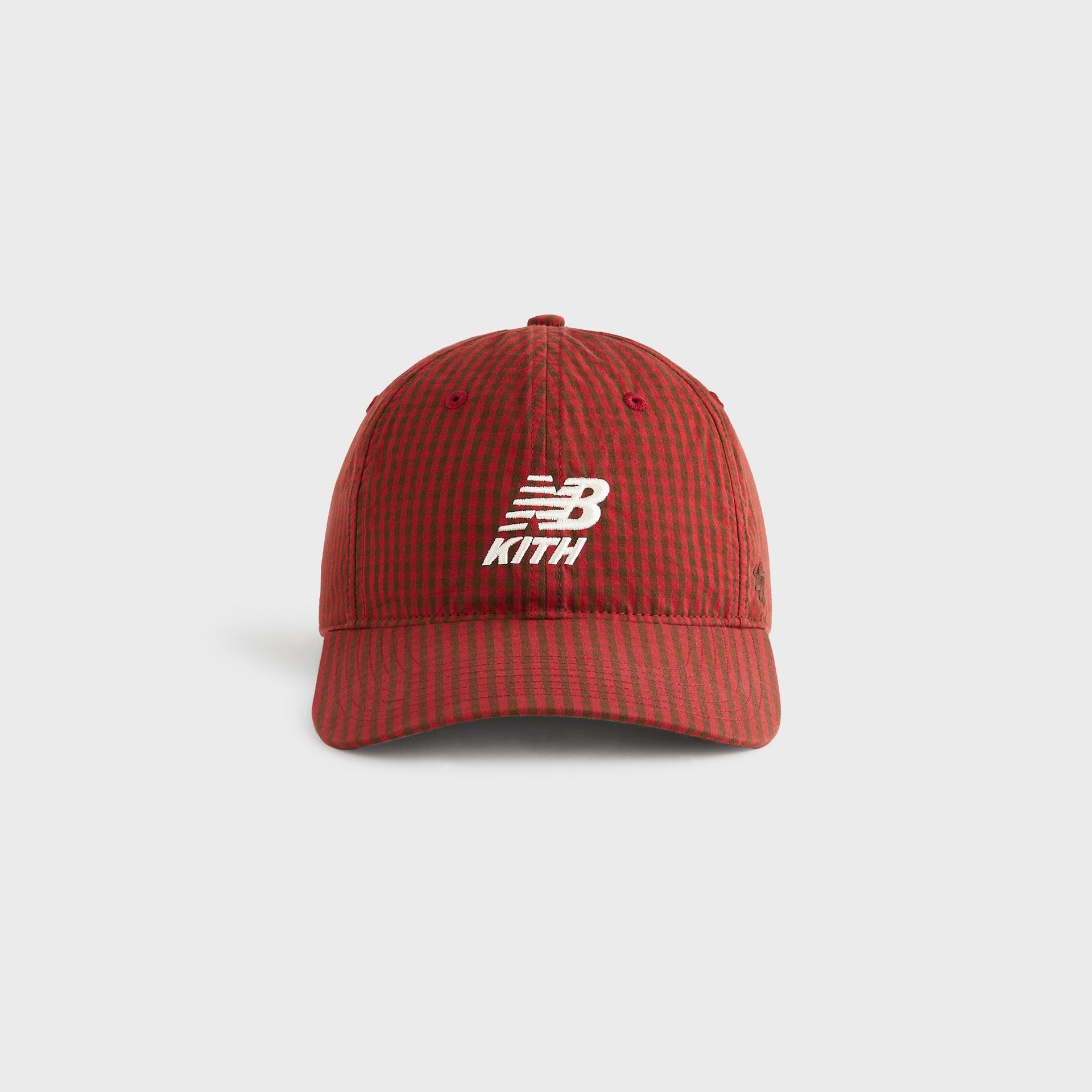 Kith & '47 for New Balance Classic Gingham Poplin Franchise LS Cap - Biking Red - PH