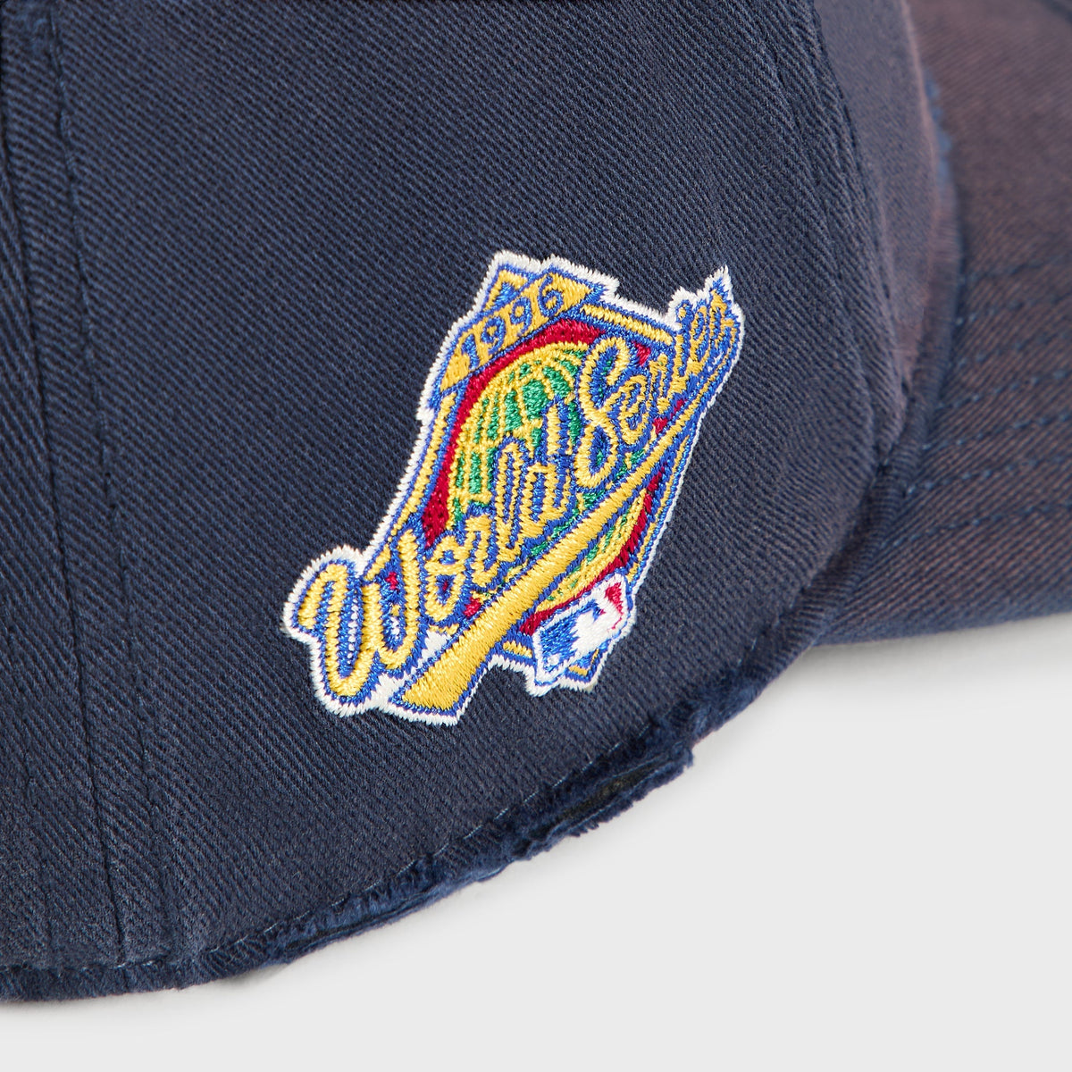 Kith & '47 Yankees cap in Nocturnal - close-up detail of 1996 World Series patch