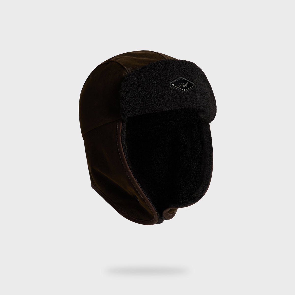 Kith Sherpa Lined Velvet Patina Trapper Hat - Kindling