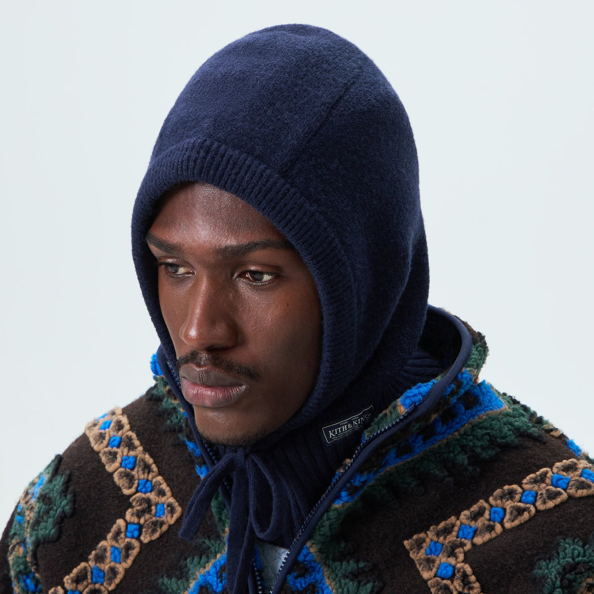 Kith Soft Rib Knit Balaclava - Nocturnal