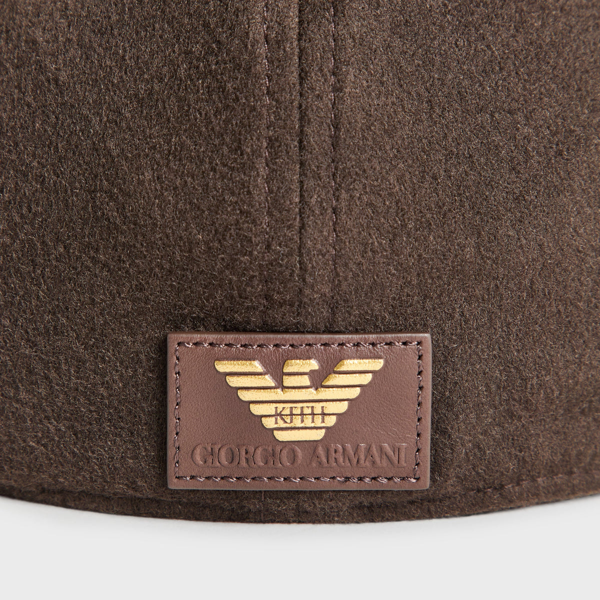 Giorgio Armani & Ronnie Fieg for '47 Wool Deconstructed Franchise LS Fitted Cap - Cacao