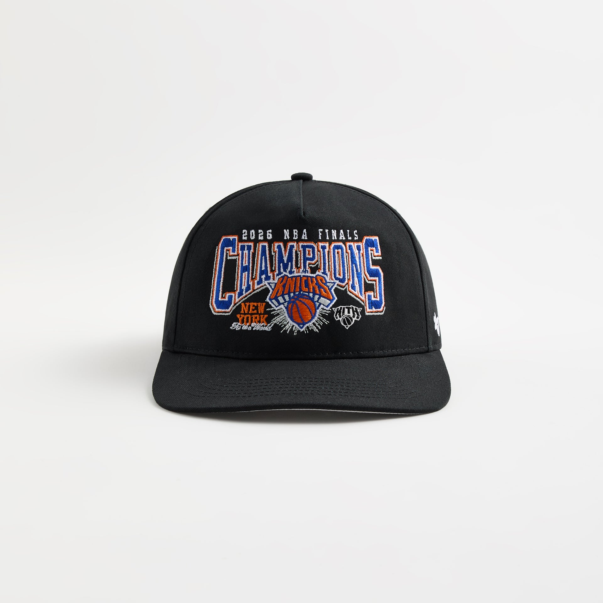 MADE-TO-ORDER | Kith & '47 for the New York Knicks 2026 Champions Hitch Snapback - Black