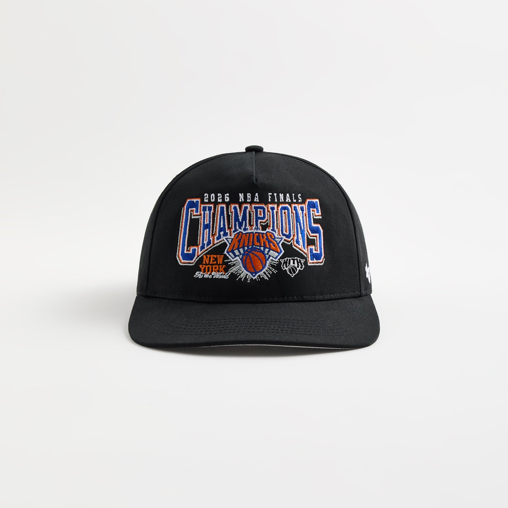 MADE-TO-ORDER | Kith & '47 for the New York Knicks 2026 Champions Hitch Snapback - Black
