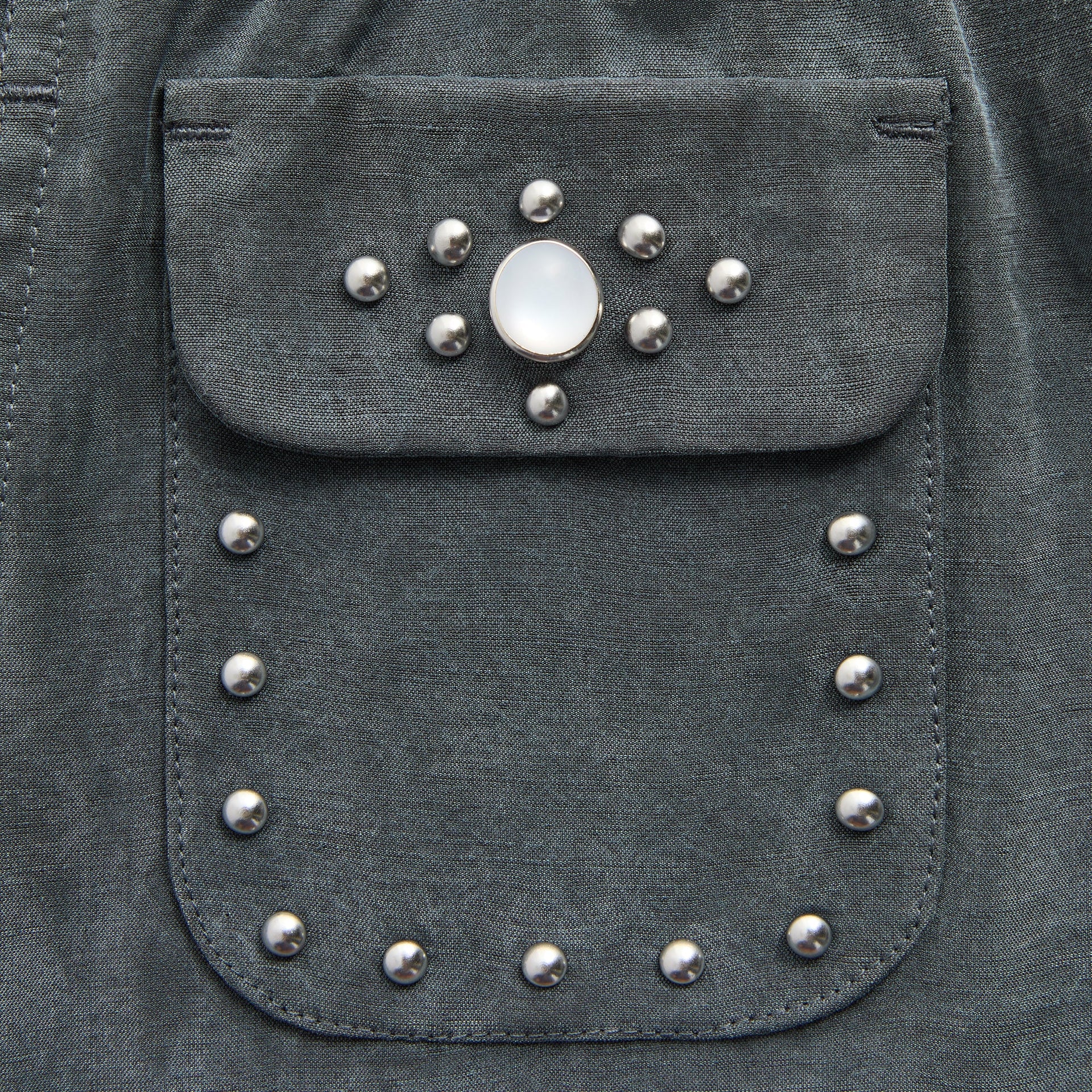 &Kin Cupro Linen Kellen Short - Somber