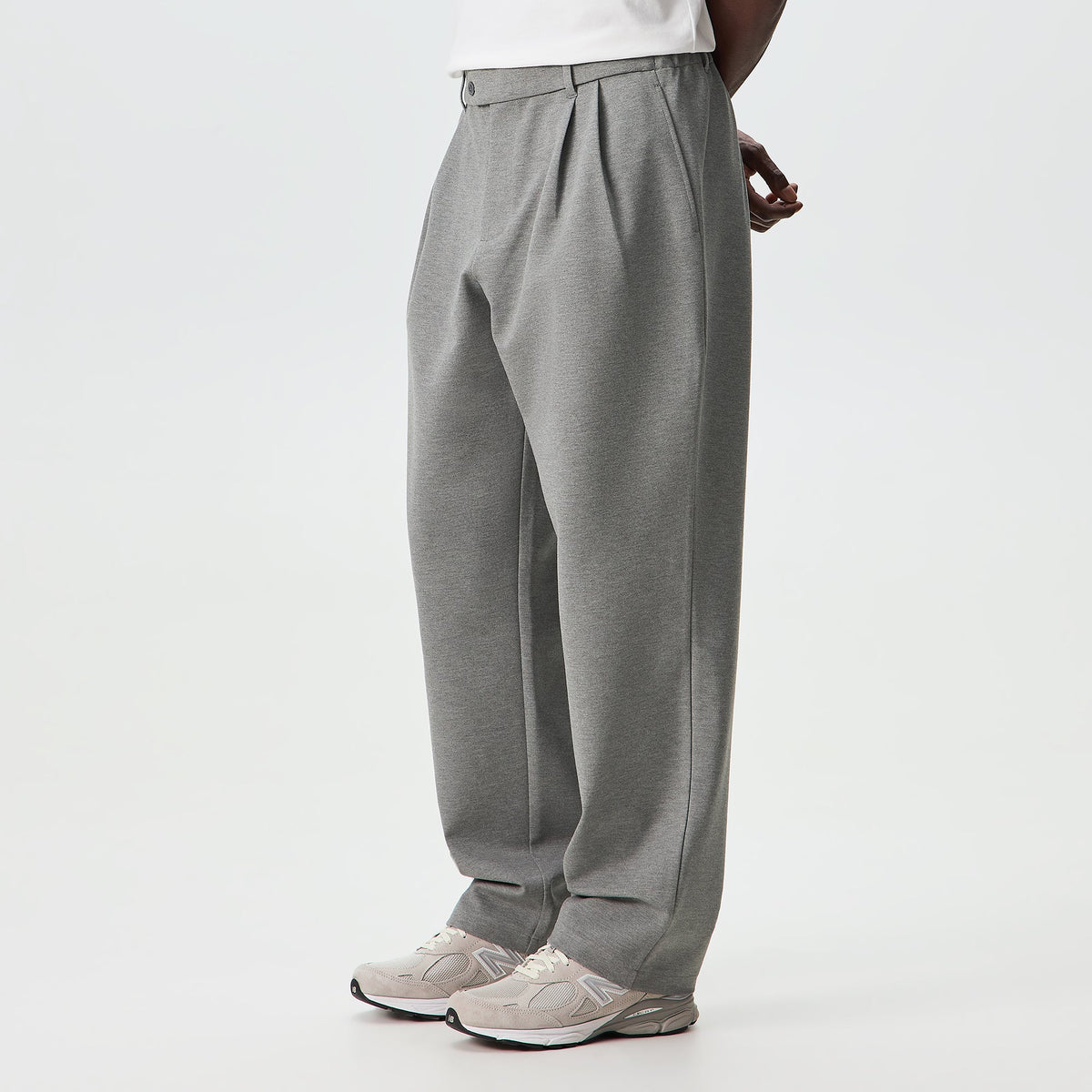 Kith Ponte Tyler Pant - Medium Heather Grey