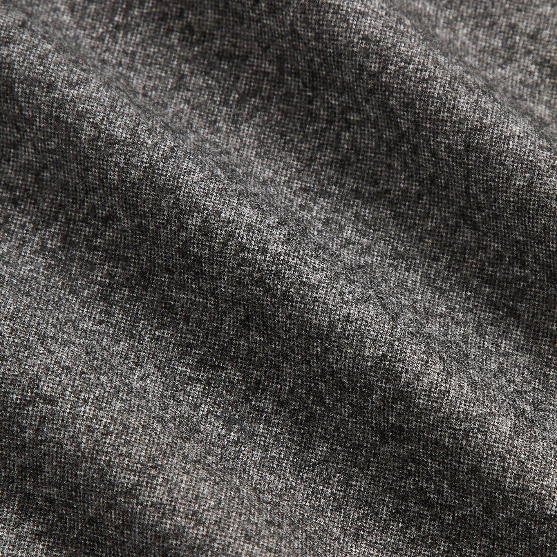 &Kin Matthias Track Pant detail, Charcoal Heather flannel jersey fabric texture