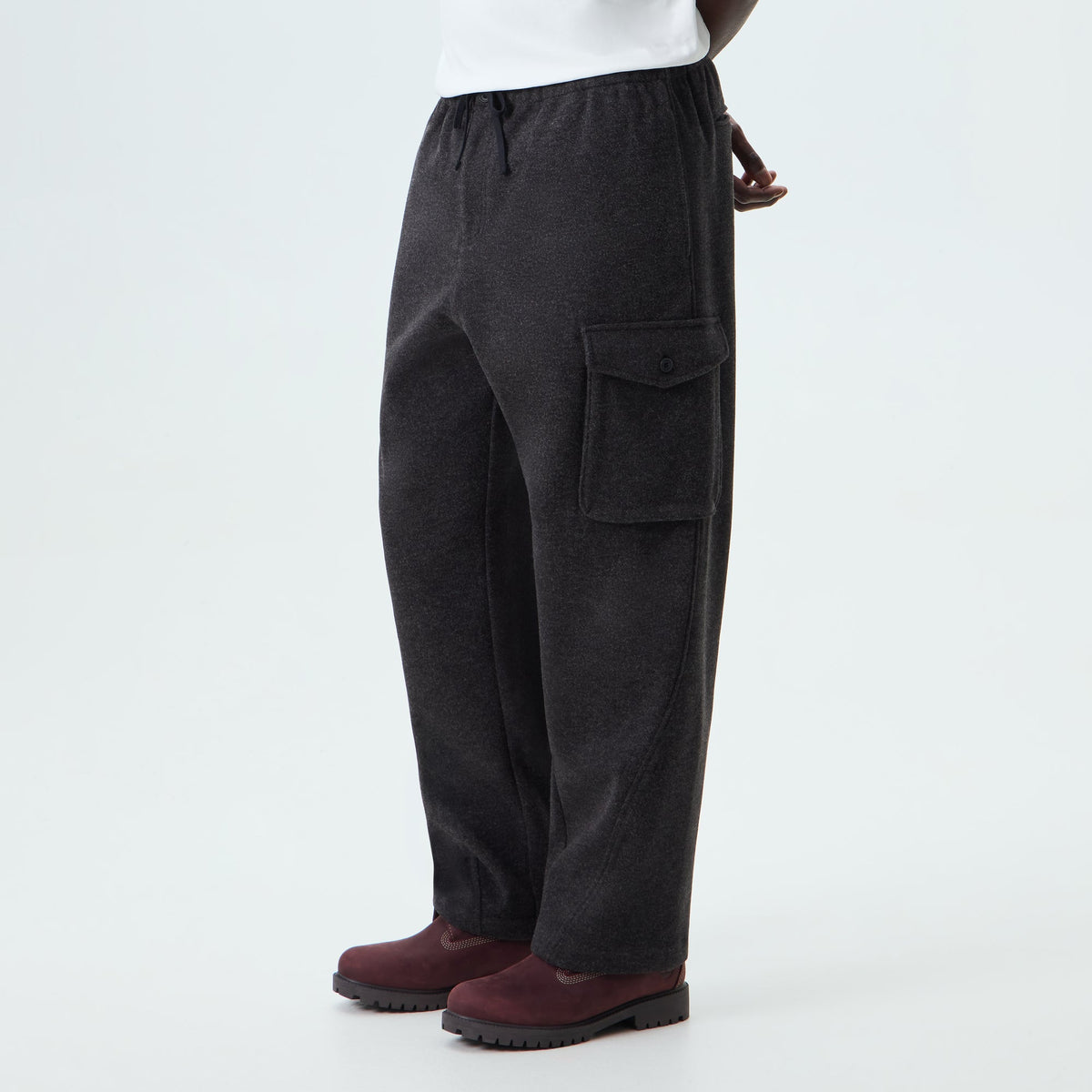 Kith Felted Jersey Iggy Pant - Dark Heather Grey