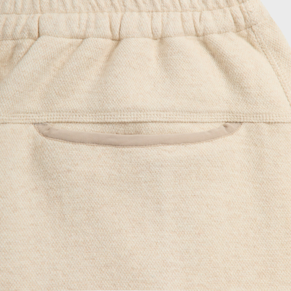 &Kin Cotton Cashmere Pique Roscoe Sweatpant - Heather Oatmeal - PH