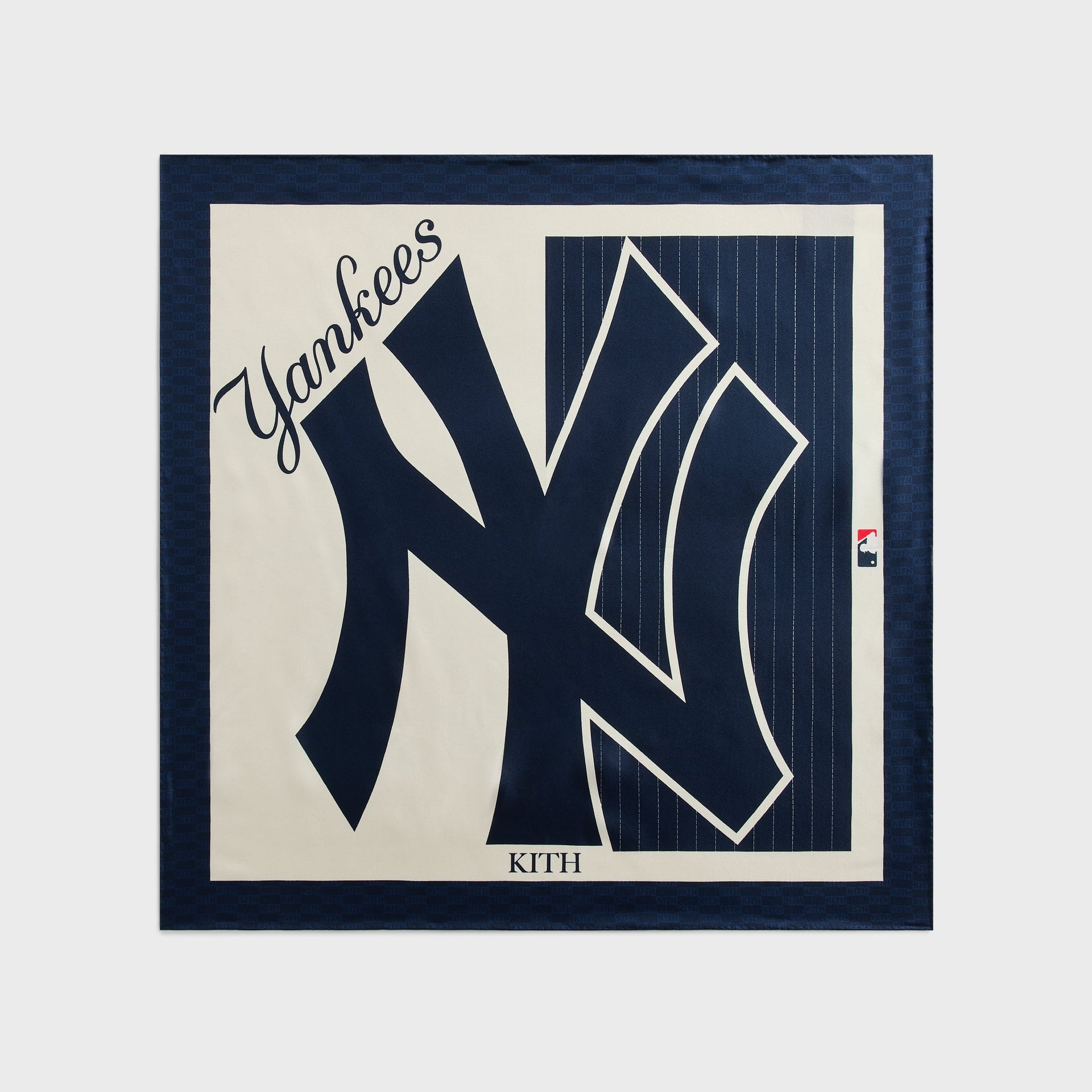 Kith for the New York Yankees Printed Silk Bandana - Sandrift