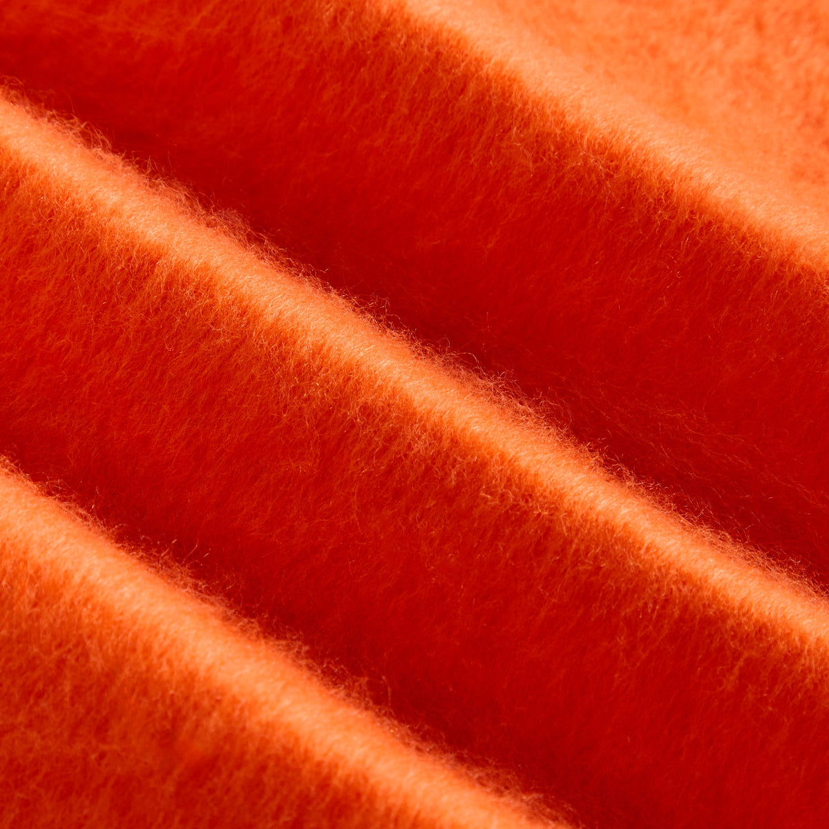 Kith Chunky Tassel Mohair Scarf - Clementine