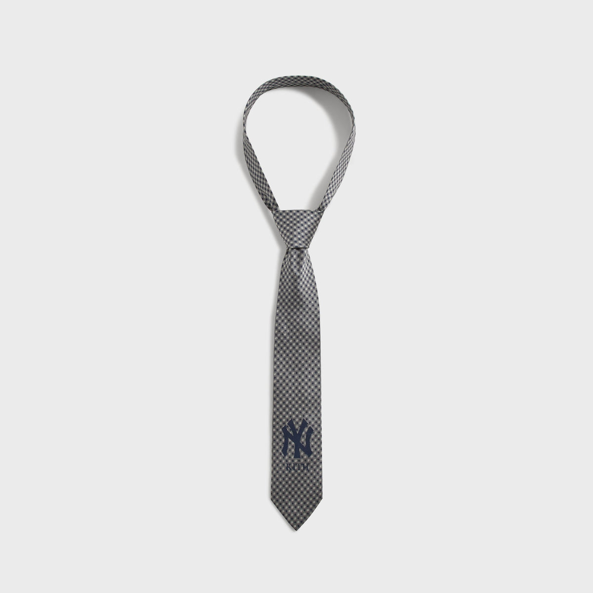Kith for the New York Yankees Silk Foulard Tie - Skyscraper