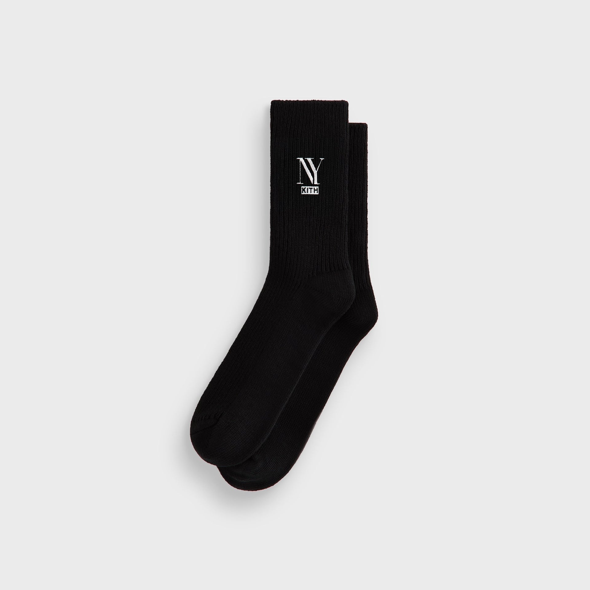 Kith NY Cotton Slouchy Crew Socks - Black - PH