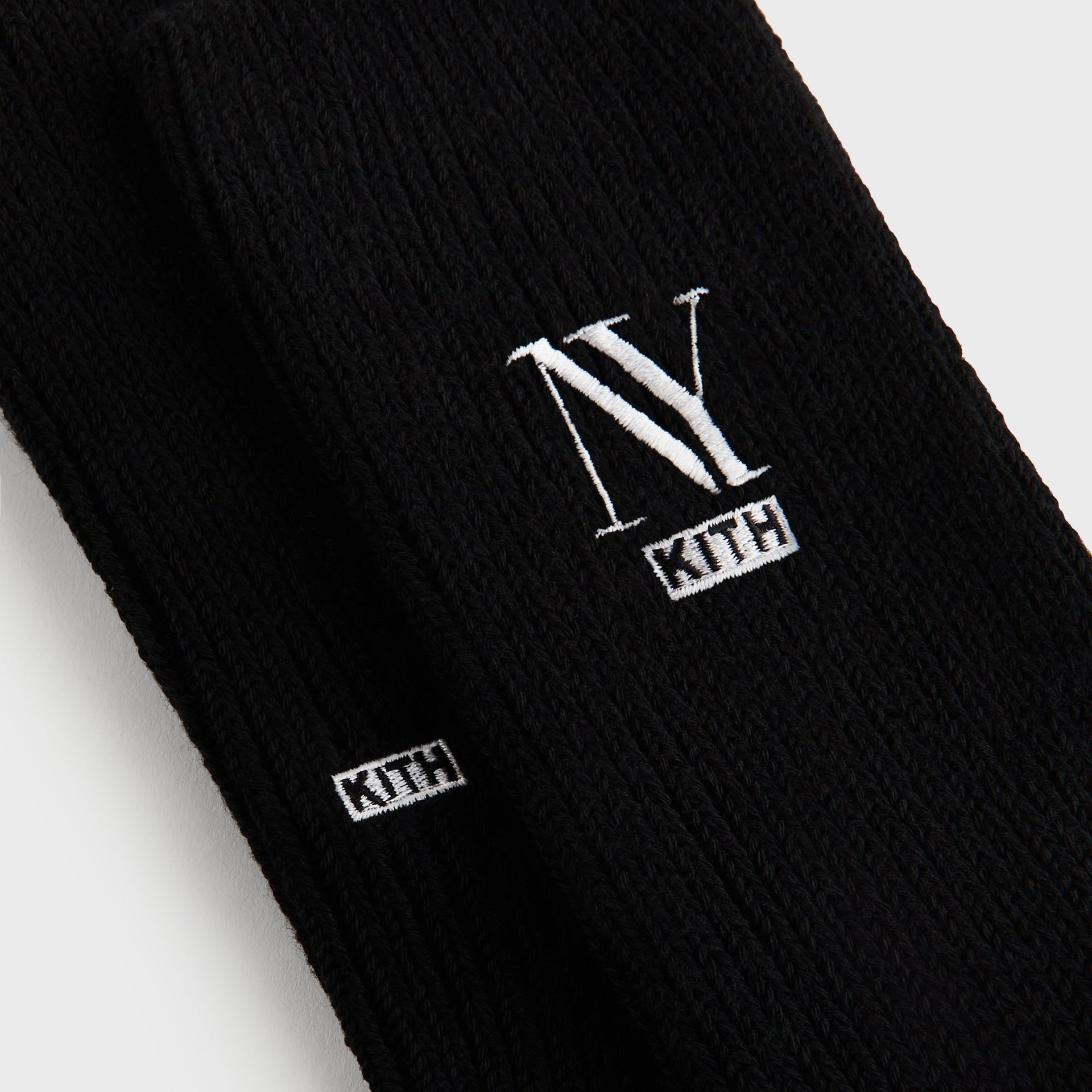 Kith NY Cotton Slouchy Crew Socks - Black - PH