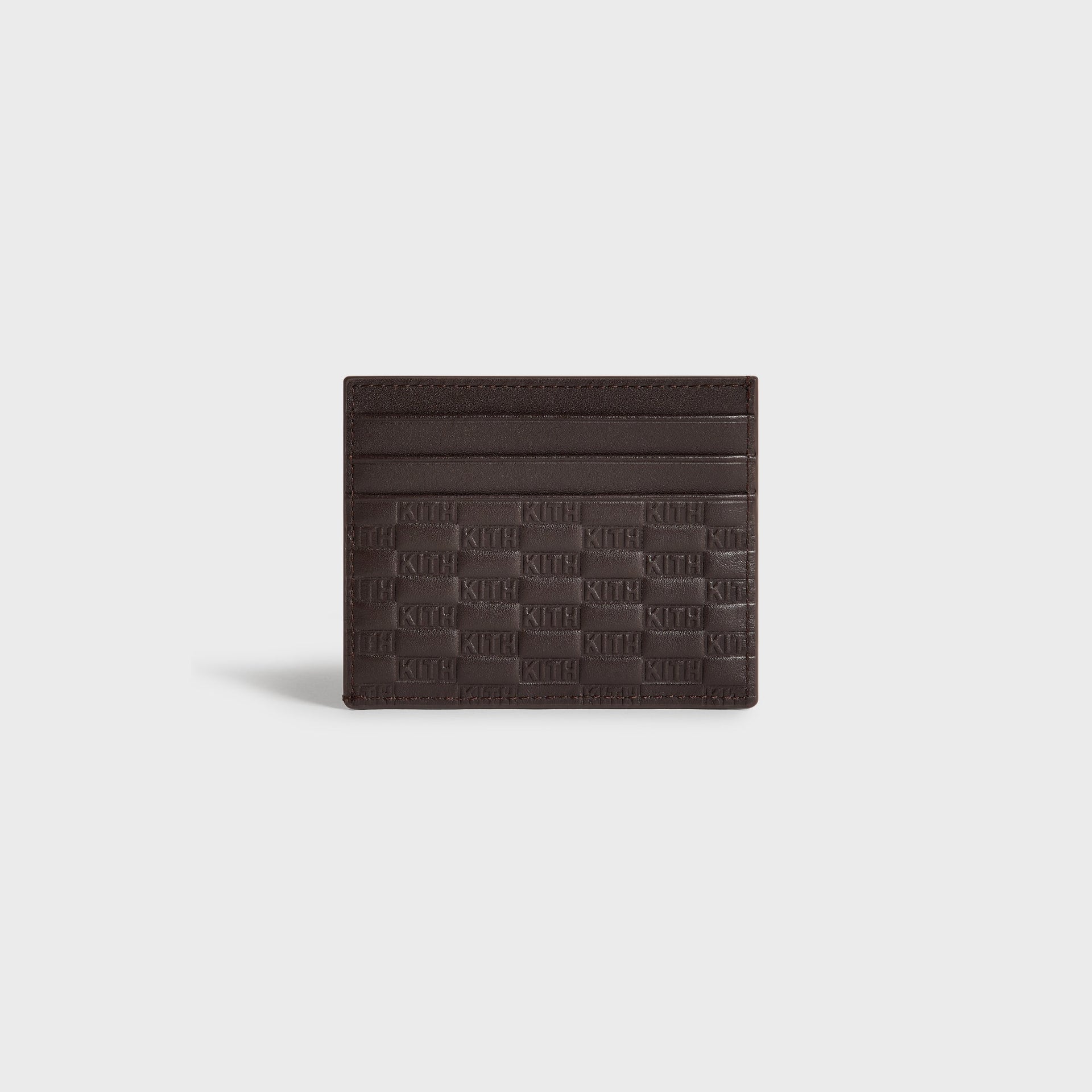 Kith Monogram Smooth Leather Card Holder - Zoom