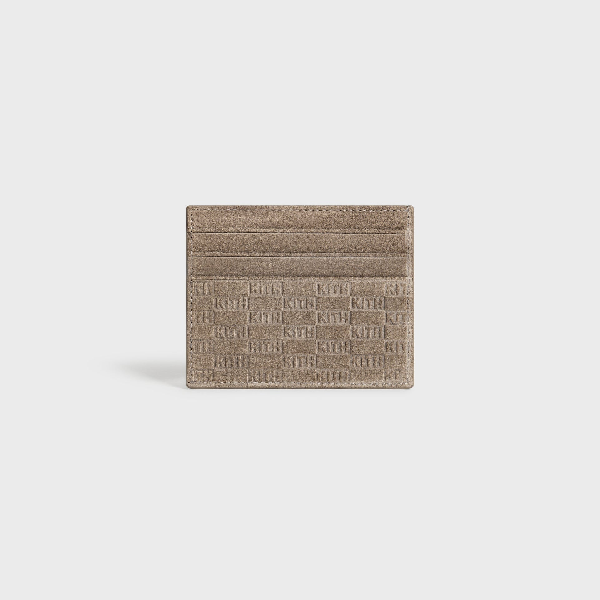 Kith Monogram Suede Cardholder - Java - PH