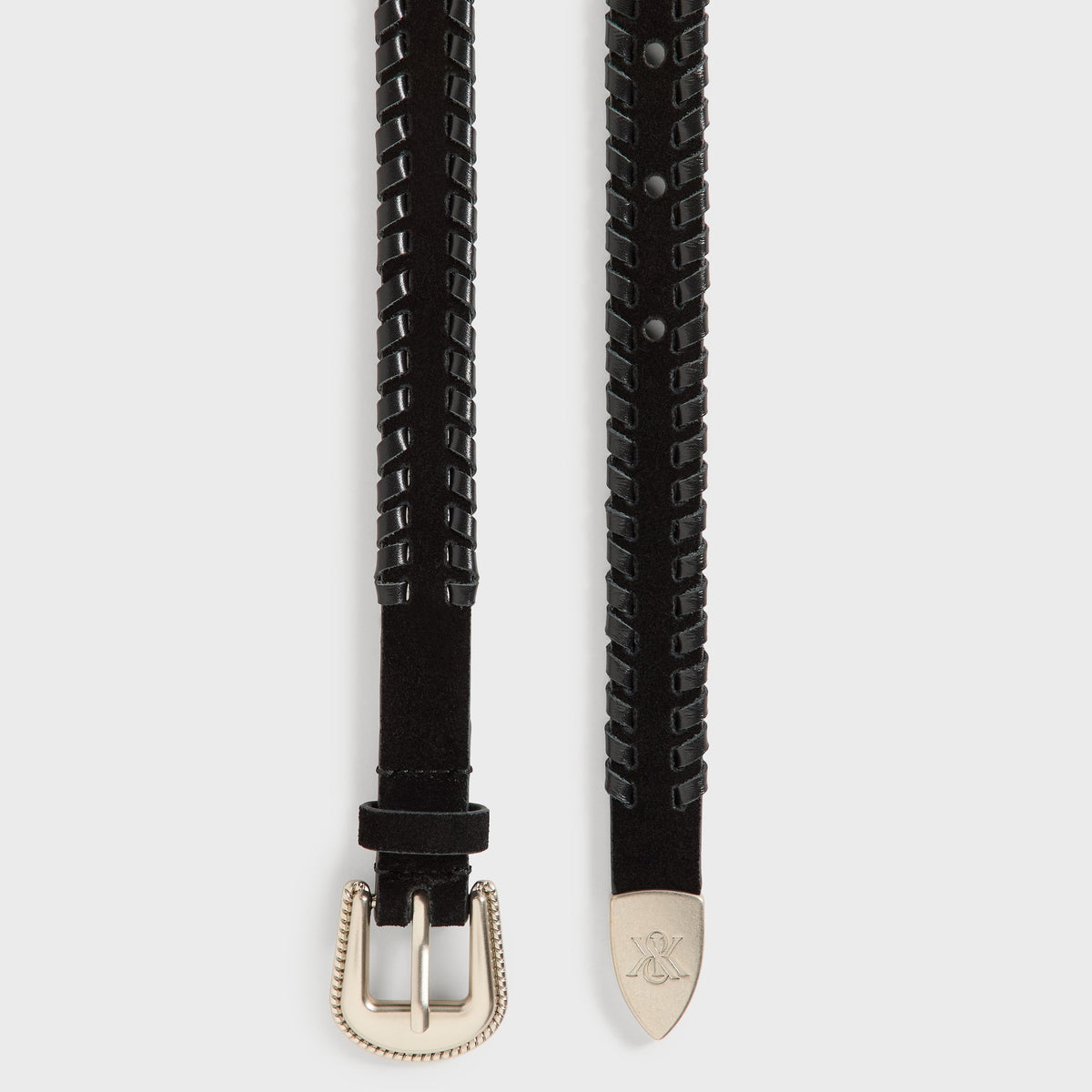 Kith Braided Edge Belt - Black