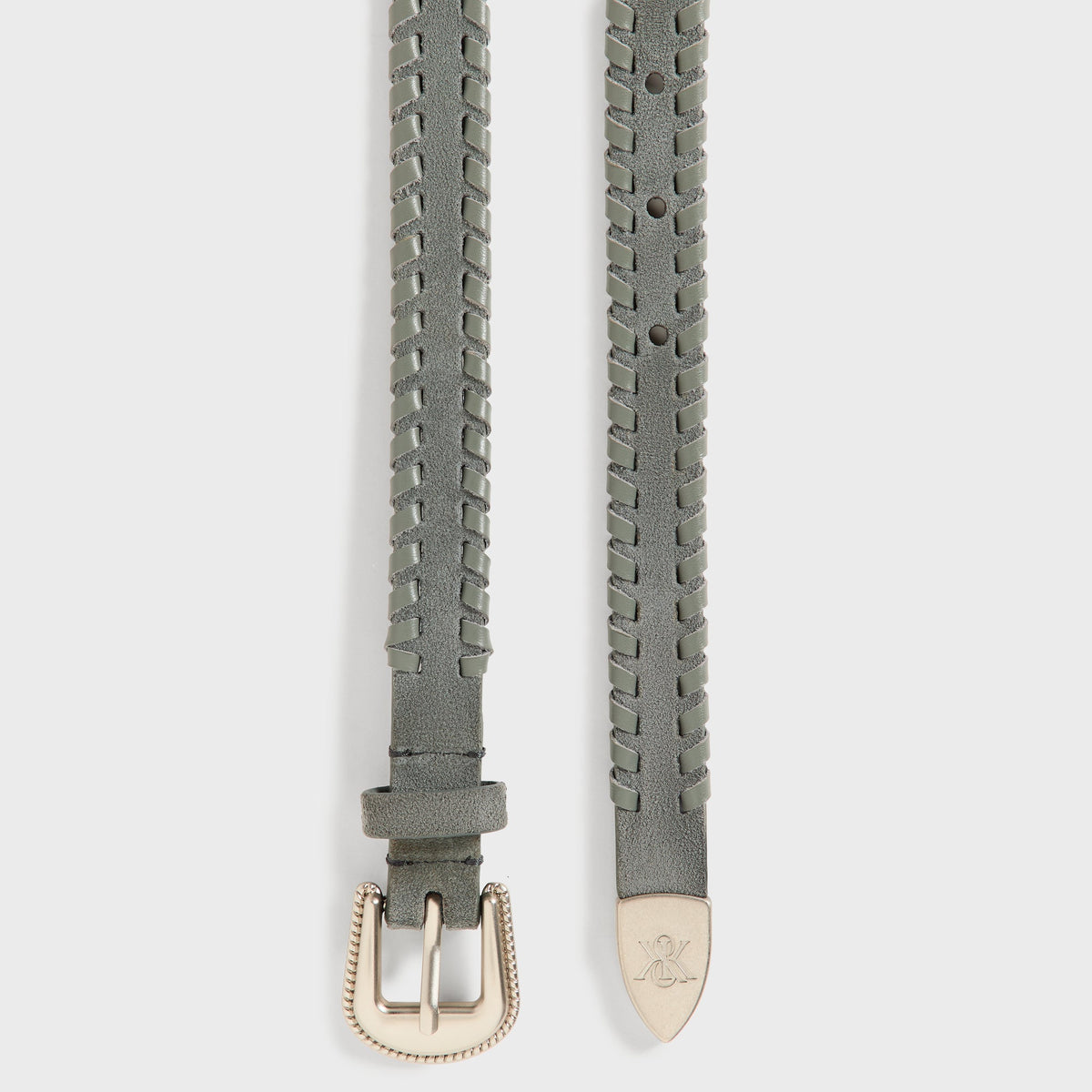Kith Braided Edge Belt - Skyscraper