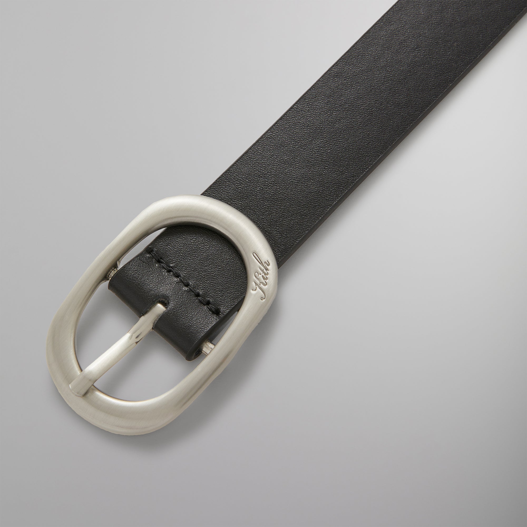 OsundefenderShops Round Buckle Leather Belt - Black