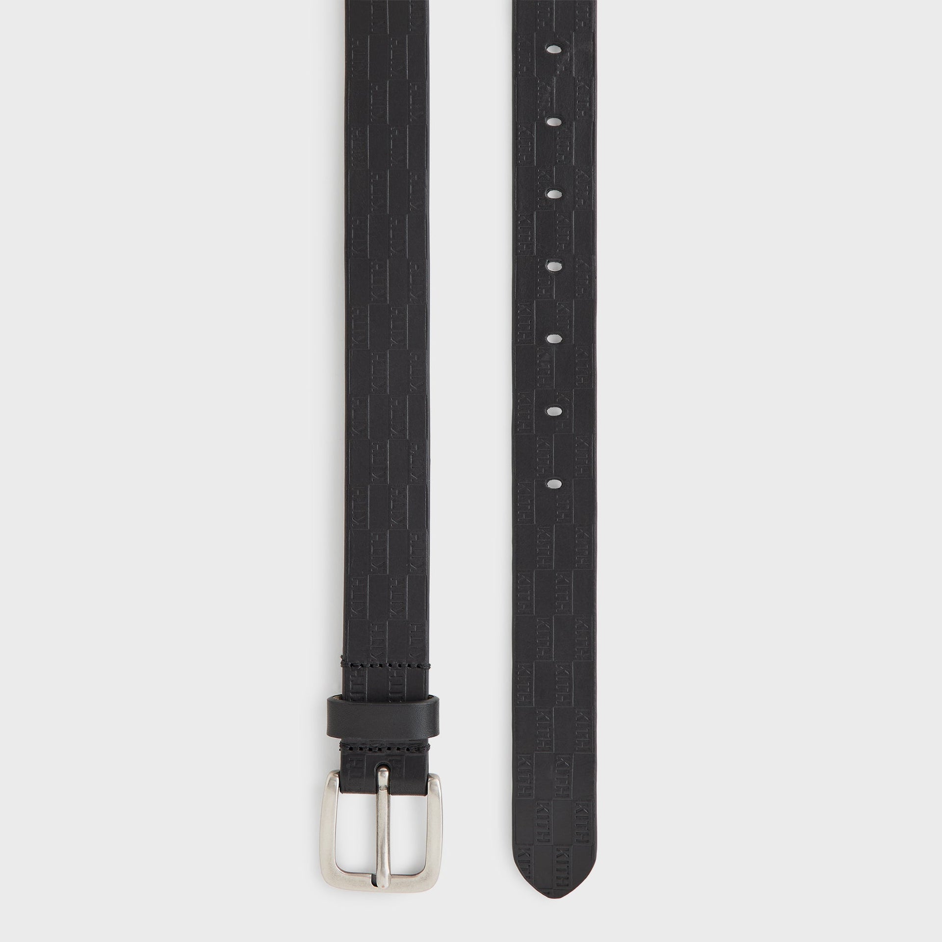 Kith Monogram Vachetta Leather Belt - Black
