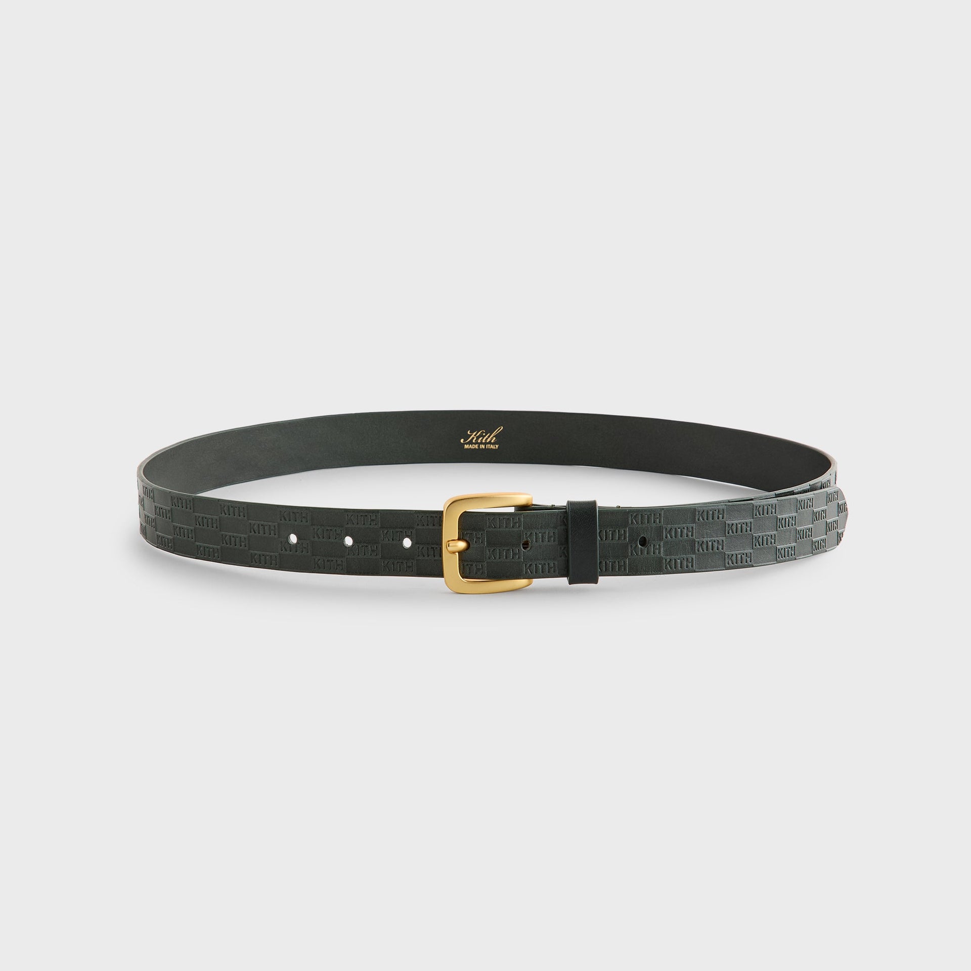 Kith Monogram Vachetta Leather Belt - Equestrian