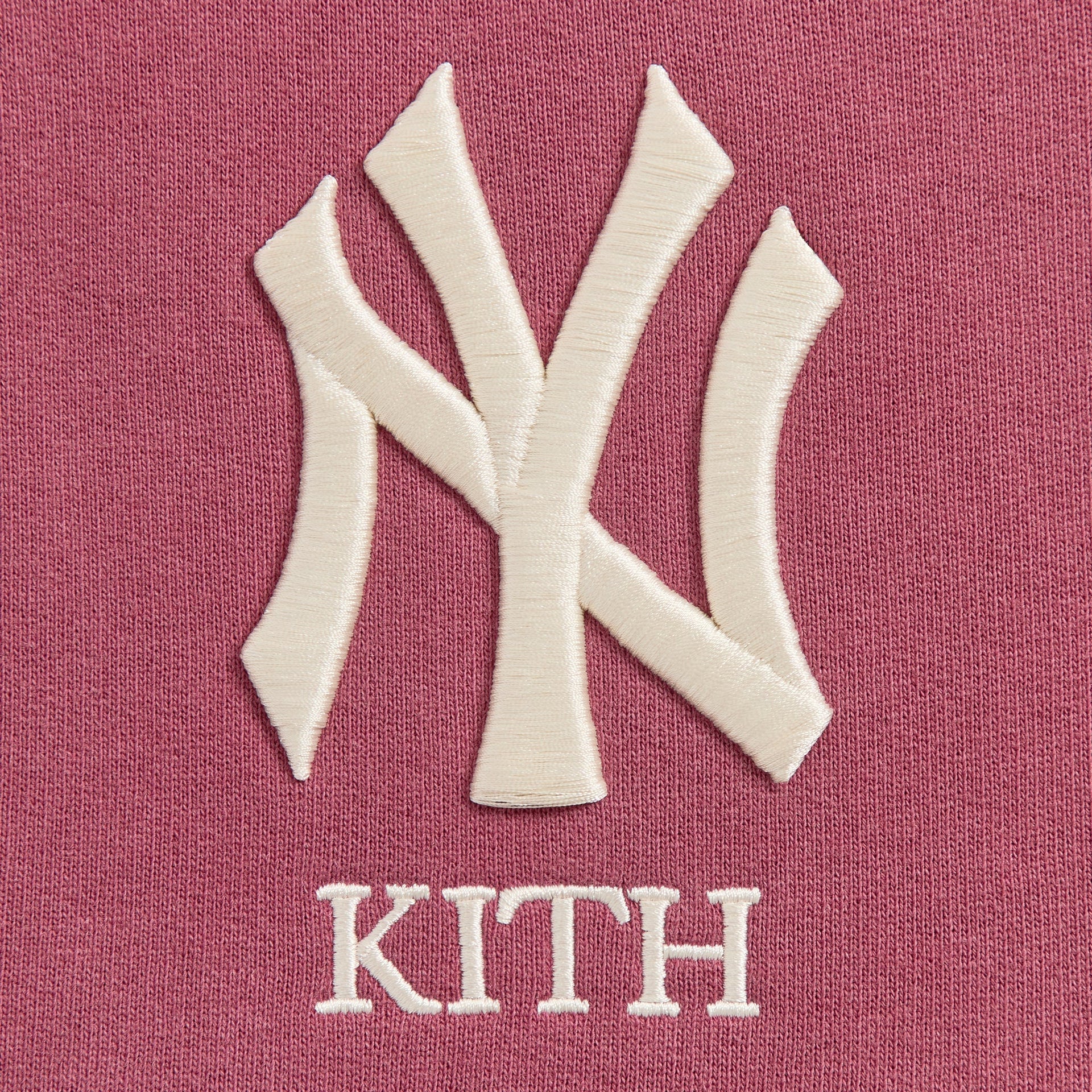 Kith for the New York Yankees Vintage Nelson Quarter Zip - Garnet - PH