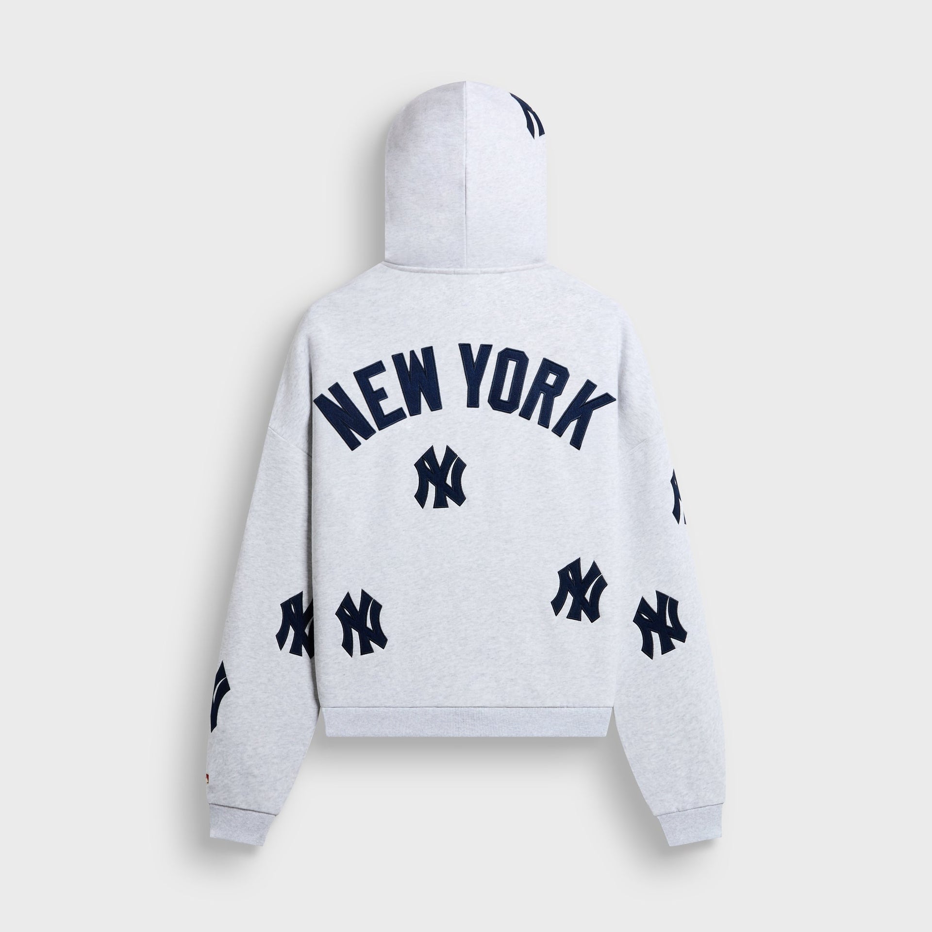 Kith for the New York Yankees Vintage Braxton Zip Hoodie - Light Heather Grey - PH