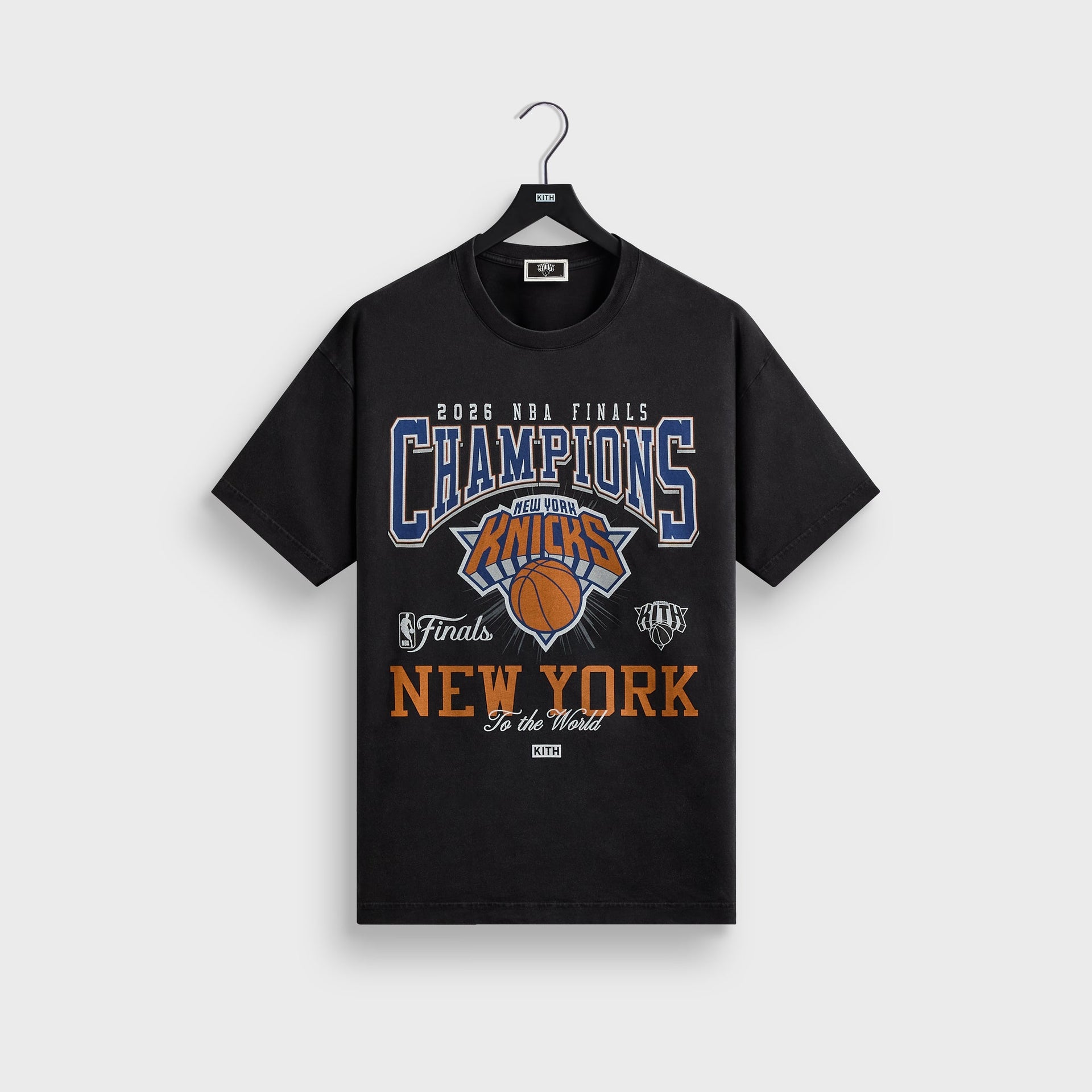 MADE-TO-ORDER | Kith for the New York Knicks 2026 Champions Vintage Tee - Black