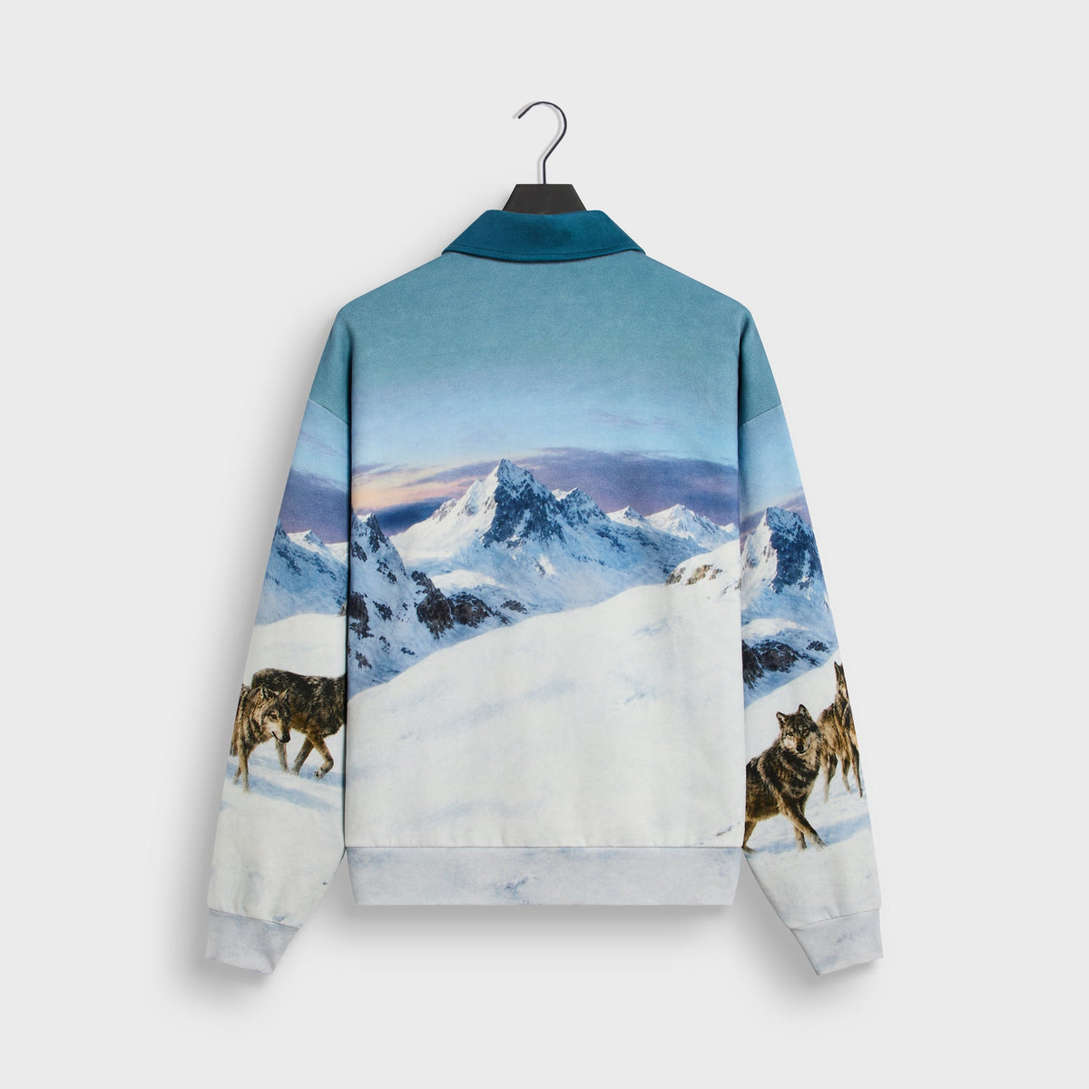 Kith Wolves All-Over Printed Nelson Rugby Pullover - White - PH