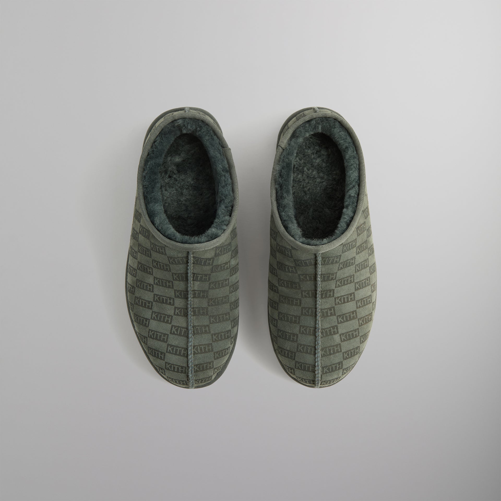 Kithmas Monogram Shearling Slippers - Stadium