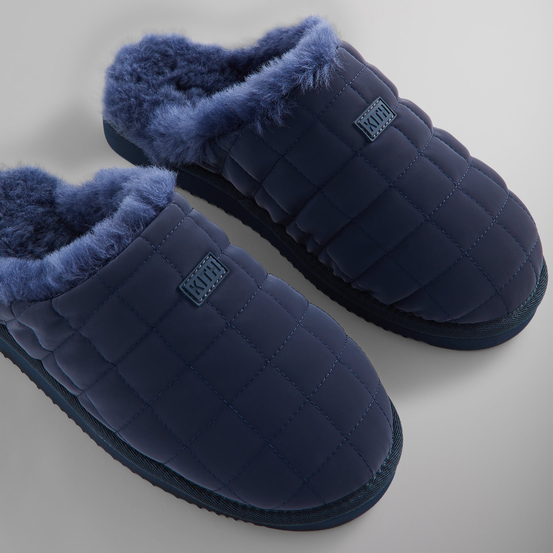 Kith Puffed Logo Slippers - Nocturnal