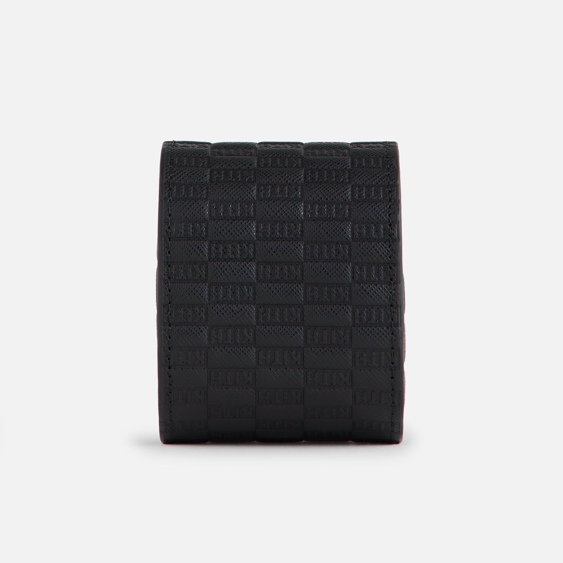 Kithmas Monogram Saffiano Leather Single Watch Roll - Black PH