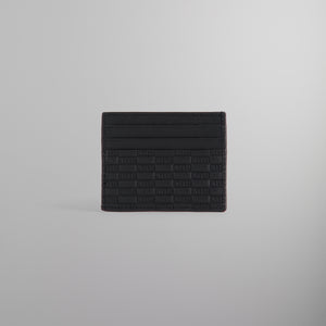 Kith for BMW Monogram Leather Card Holder - Black